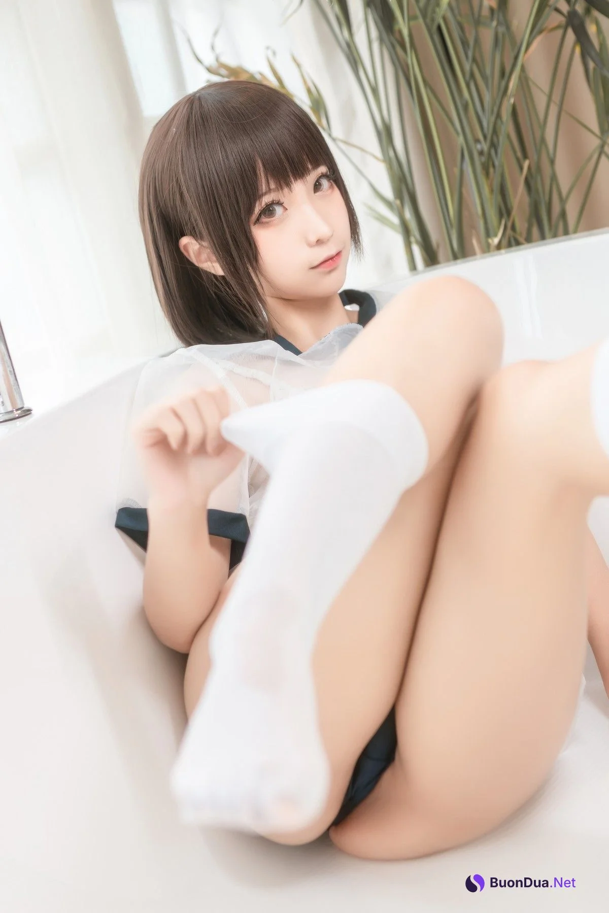 Cosplay 蠢沫沫 Chunmomo 透明体操服 - Photo 18
