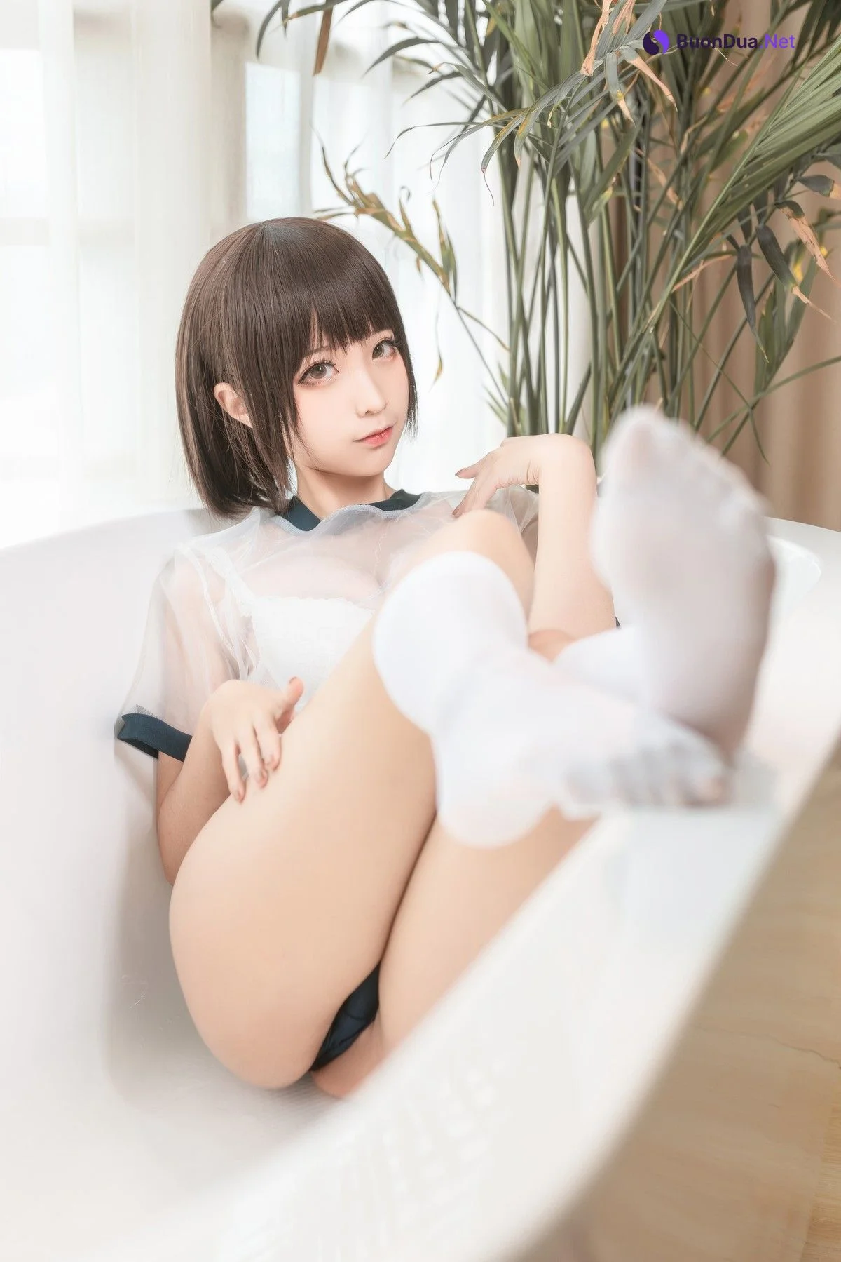 Cosplay 蠢沫沫 Chunmomo 透明体操服 - Photo 19