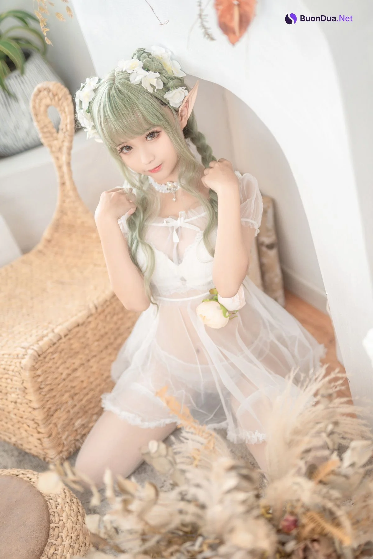 Cosplay 蠢沫沫Chunmomo 《尖耳国度》绿精灵 - รูปภาพ 2