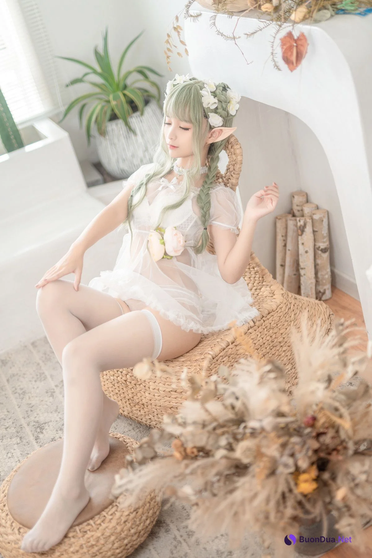 Cosplay 蠢沫沫Chunmomo 《尖耳国度》绿精灵 - รูปภาพ 3