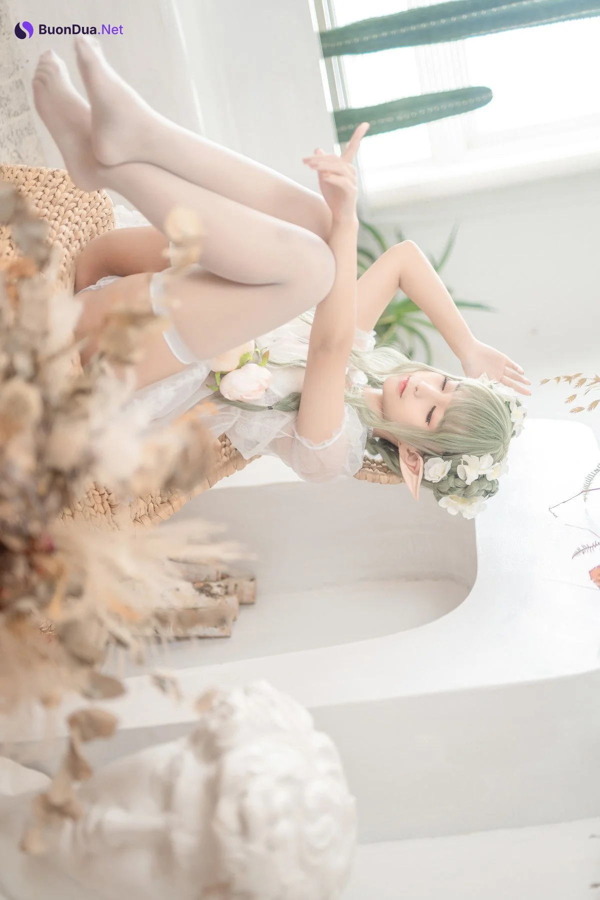 Cosplay 蠢沫沫Chunmomo 《尖耳国度》绿精灵 - รูปภาพ 4