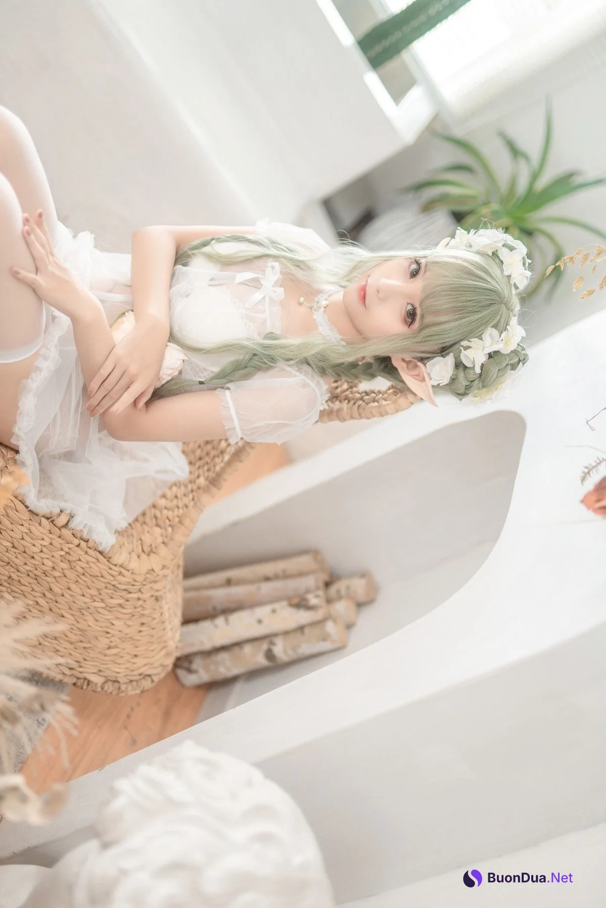 Cosplay 蠢沫沫Chunmomo 《尖耳国度》绿精灵 - รูปภาพ 8