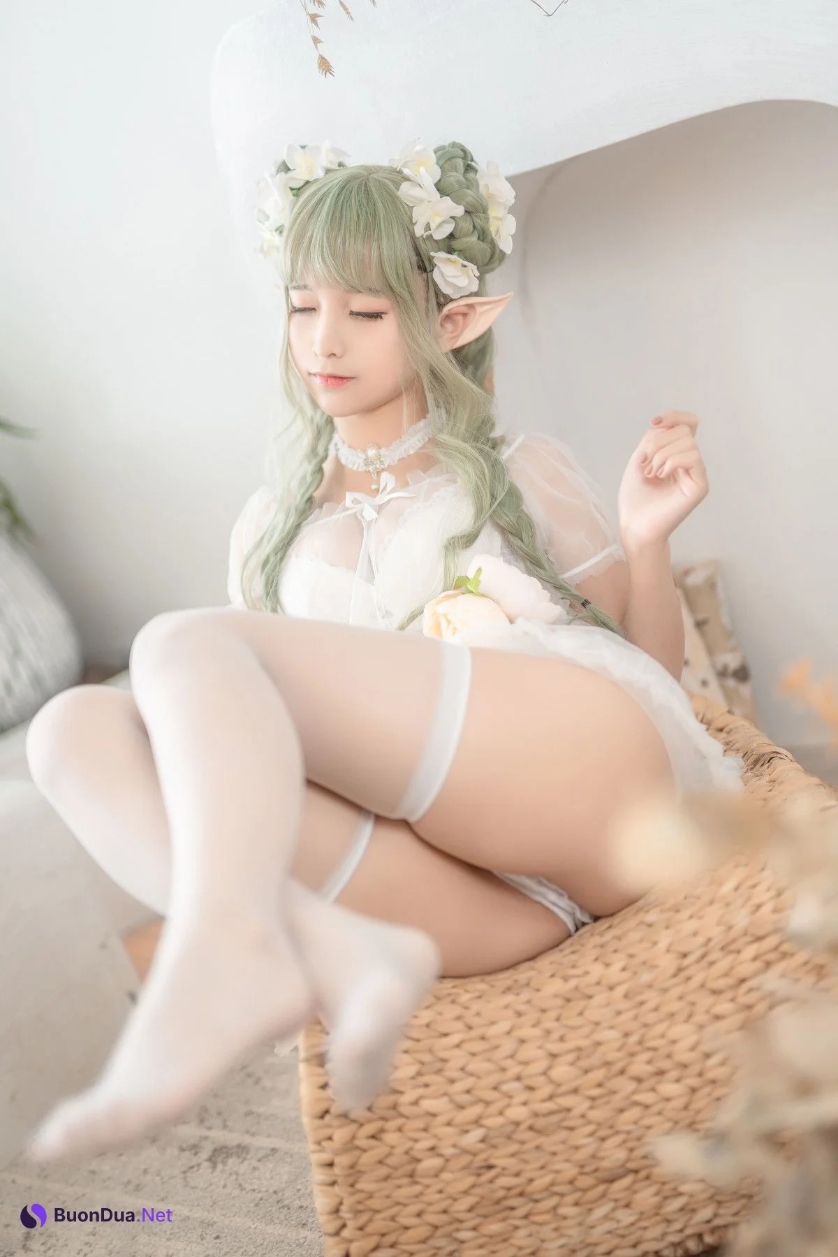 Cosplay 蠢沫沫Chunmomo 《尖耳国度》绿精灵 - รูปภาพ 9