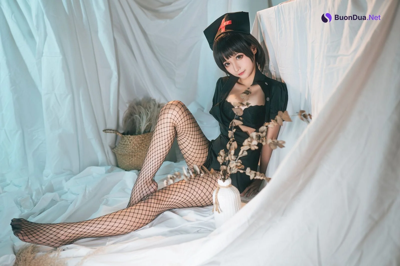Cosplay 蠢沫沫 Chunmomo 护士 Dark Nurse - Photo 16