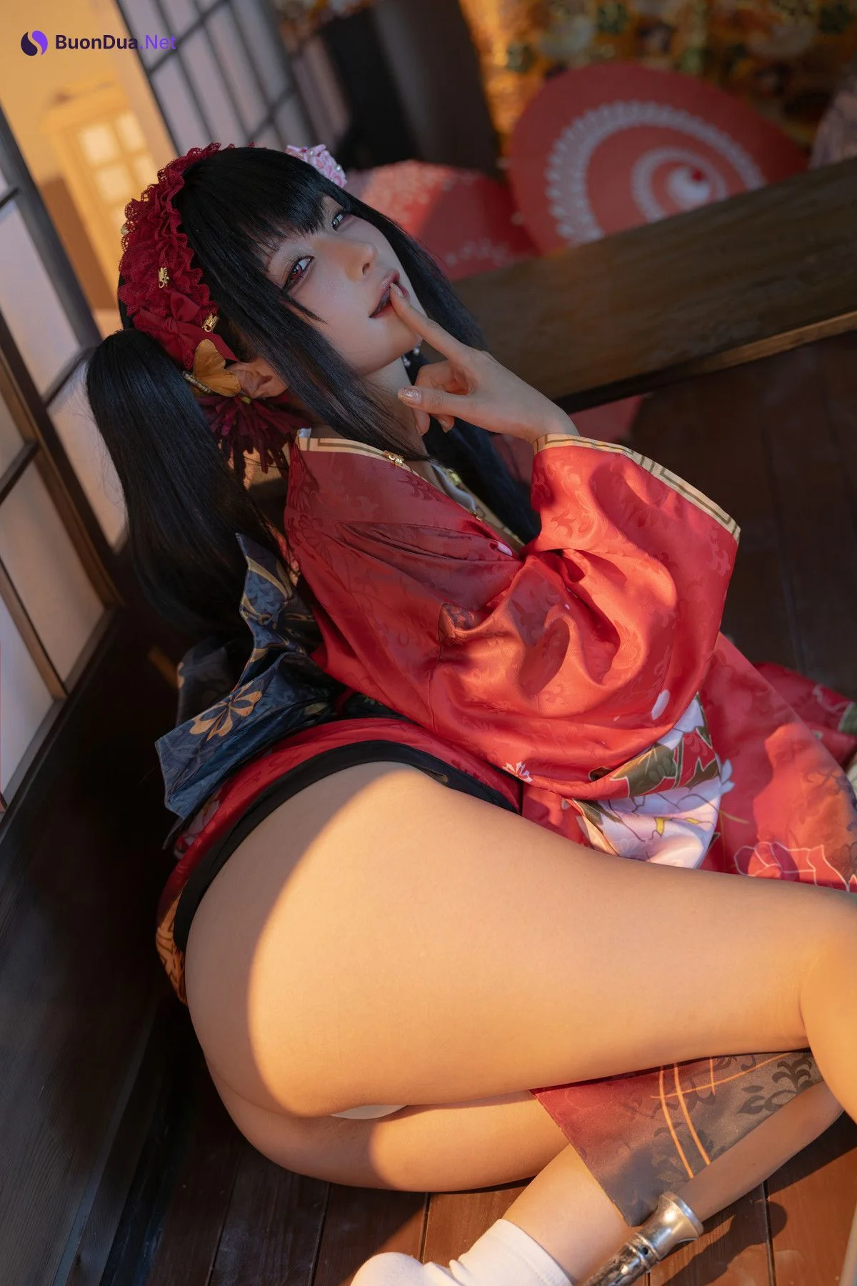Cosplay 蠢沫沫Chunmomo 狂三和服 Kurumi Set.01 - Photo 13