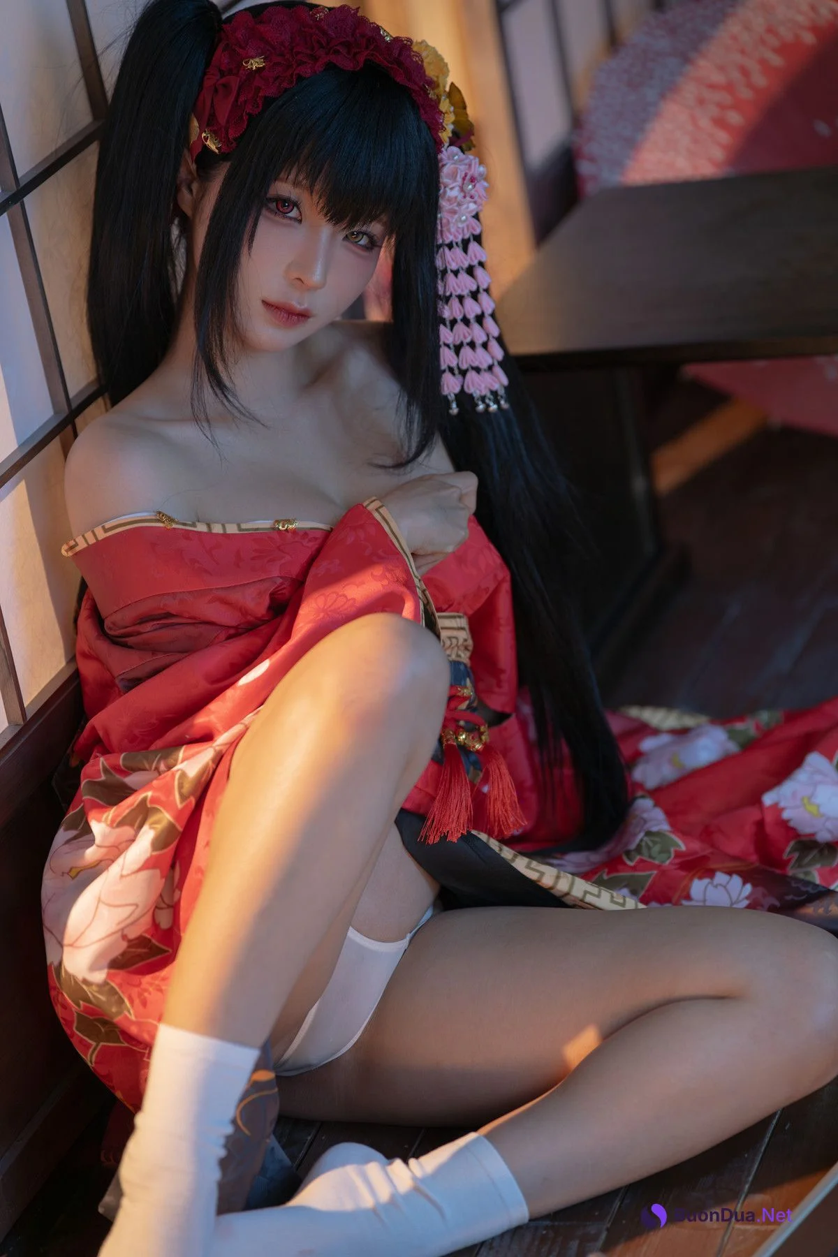 Cosplay 蠢沫沫Chunmomo 狂三和服 Kurumi Set.01 - Photo 19