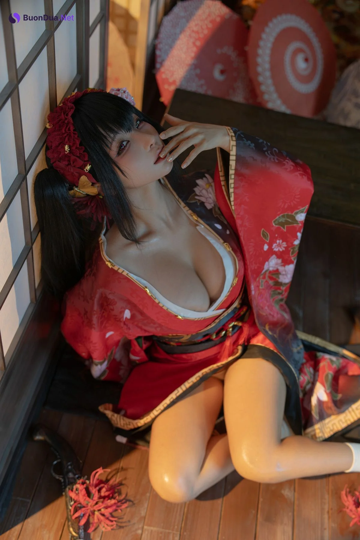 Cosplay 蠢沫沫Chunmomo 狂三和服 Kurumi Set.01 - Photo 2