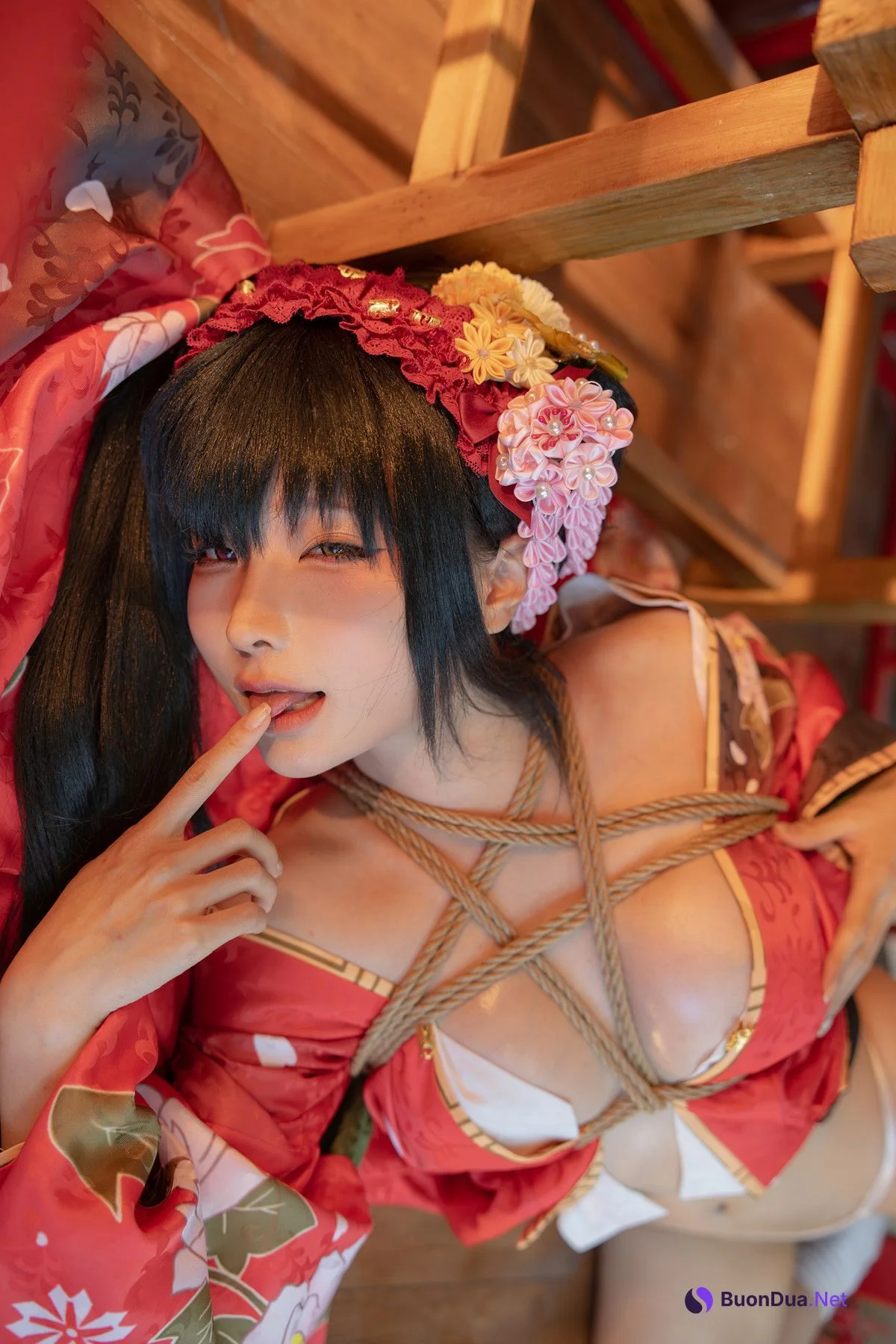 Cosplay 蠢沫沫Chunmomo 狂三和服 Kurumi Set.02 - Photo 8