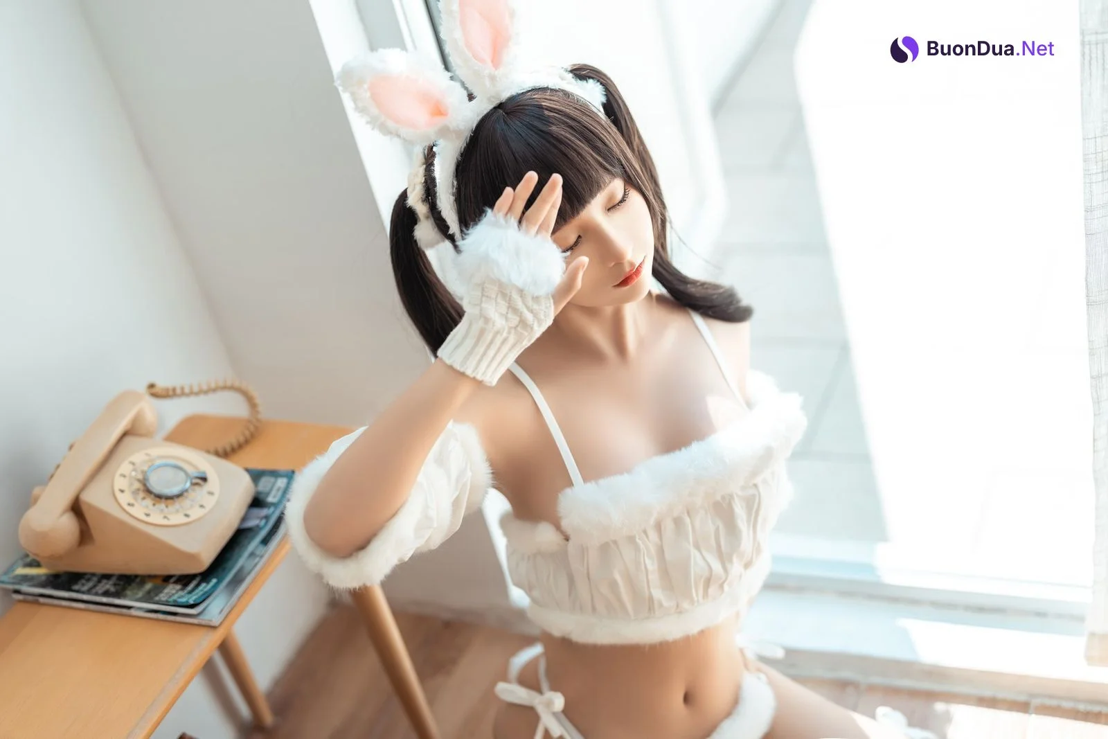 Cosplay 蠢沫沫 Chunmomo 绵绵兔 Mian Mian Rabbit - Photo 13