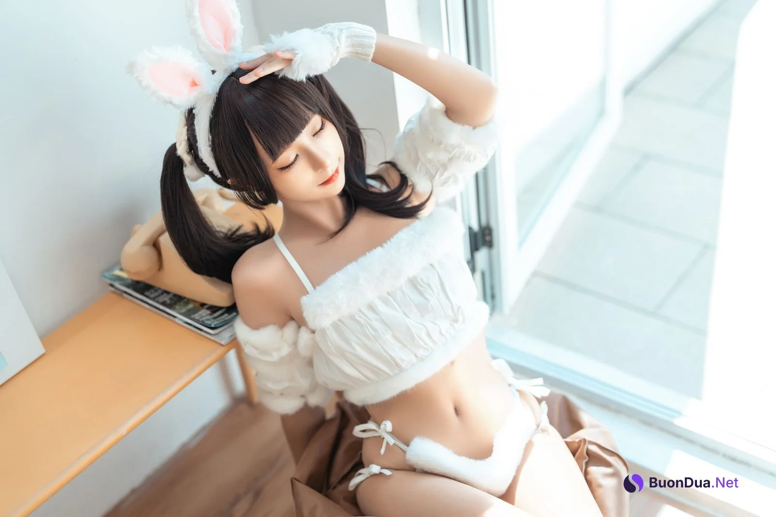 Cosplay 蠢沫沫 Chunmomo 绵绵兔 Mian Mian Rabbit - Photo 4
