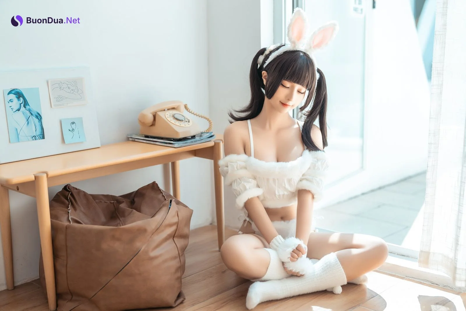 Cosplay 蠢沫沫 Chunmomo 绵绵兔 Mian Mian Rabbit - Photo 9