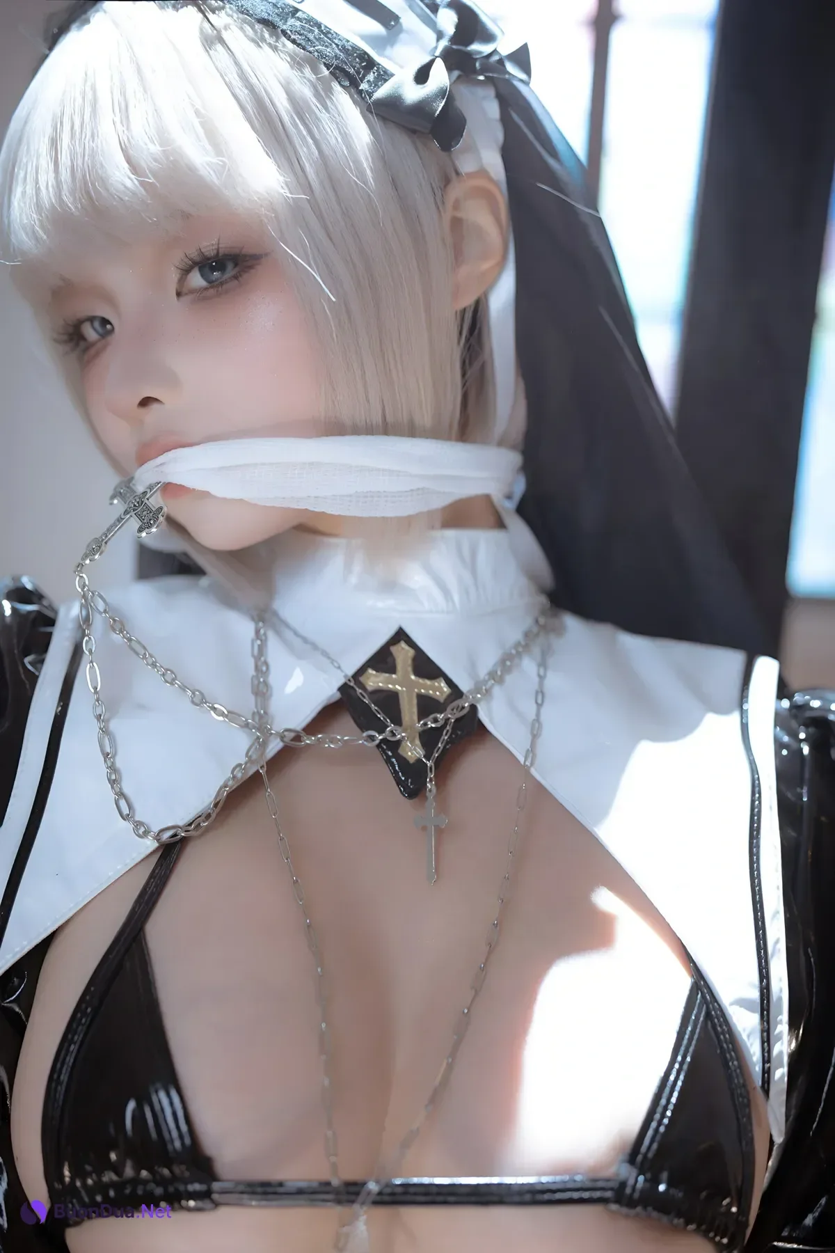 Cosplay 蠢沫沫Chunmomo – 黑修女 Set.01 - Photo 4