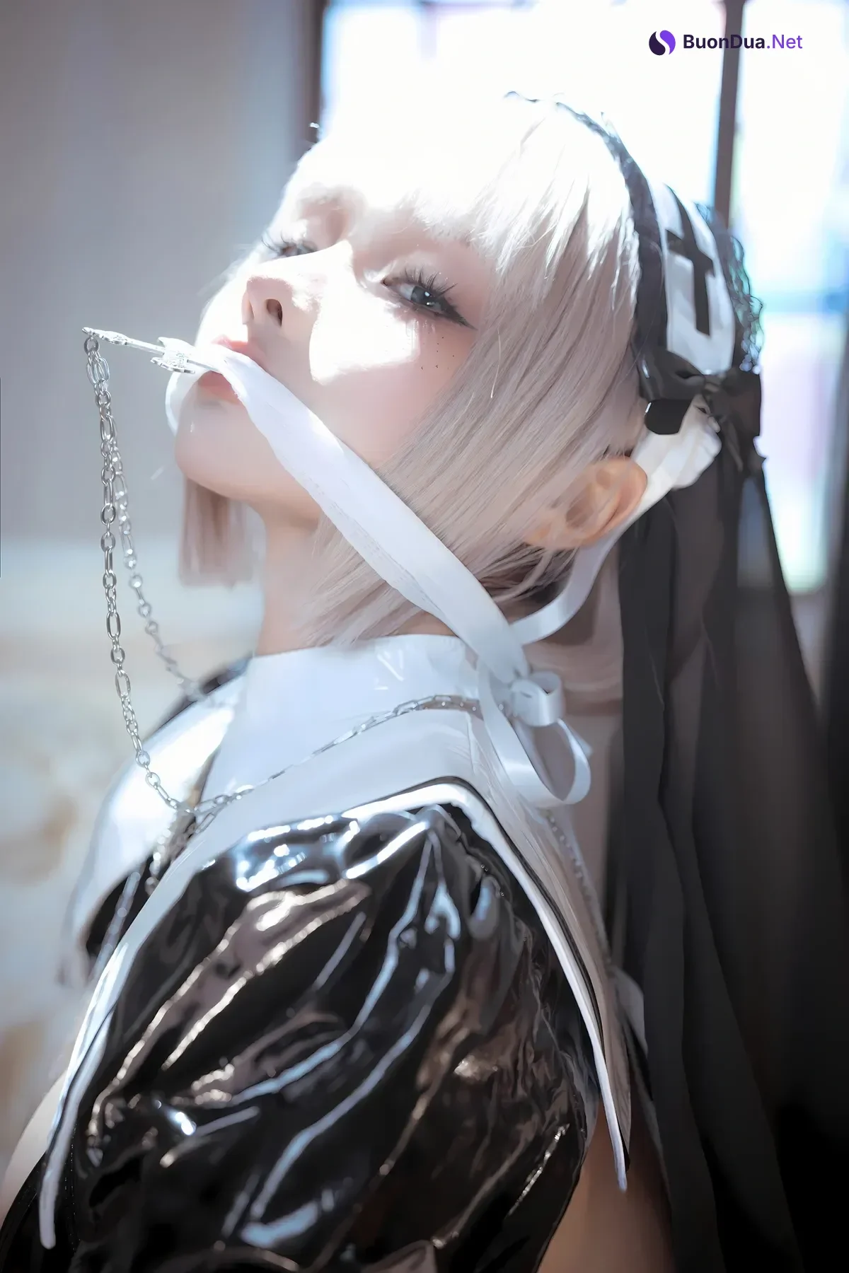 Cosplay 蠢沫沫Chunmomo – 黑修女 Set.01 - Photo 6