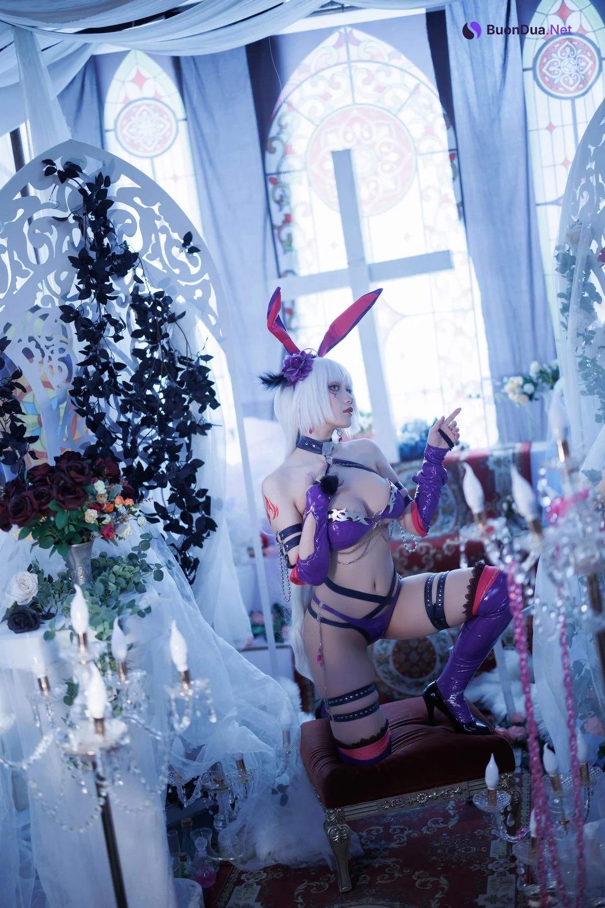 Cosplay Cien恩恩 黑贞兔女郎泳装 - Photo 11