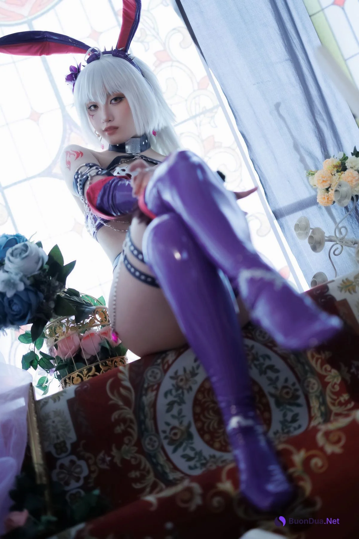 Cosplay Cien恩恩 黑贞兔女郎泳装 - Photo 2