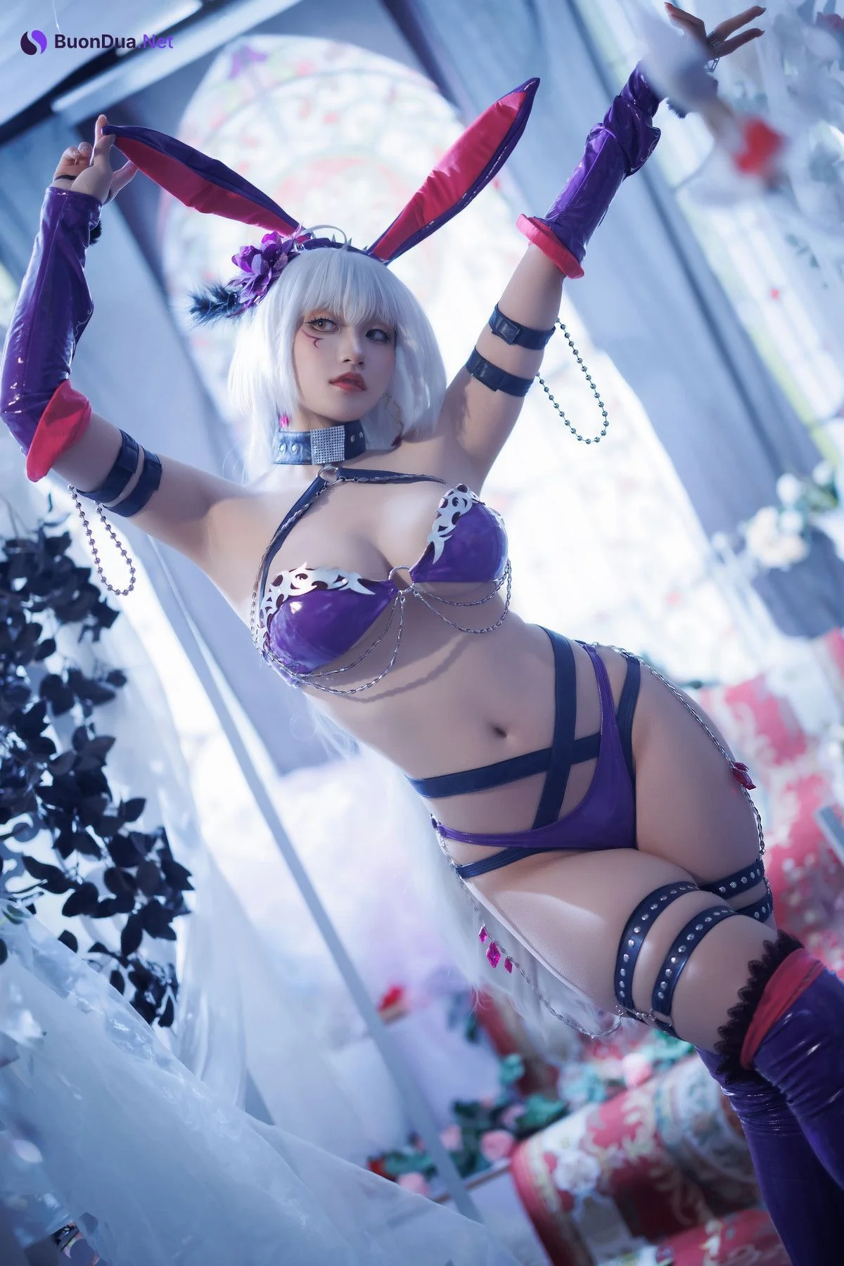 Cosplay Cien恩恩 黑贞兔女郎泳装 - Photo 20