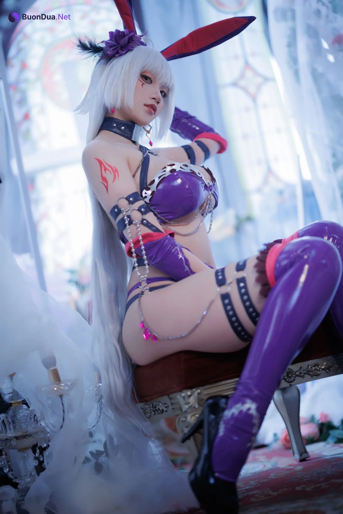 Cosplay Cien恩恩 黑贞兔女郎泳装 - Photo 5