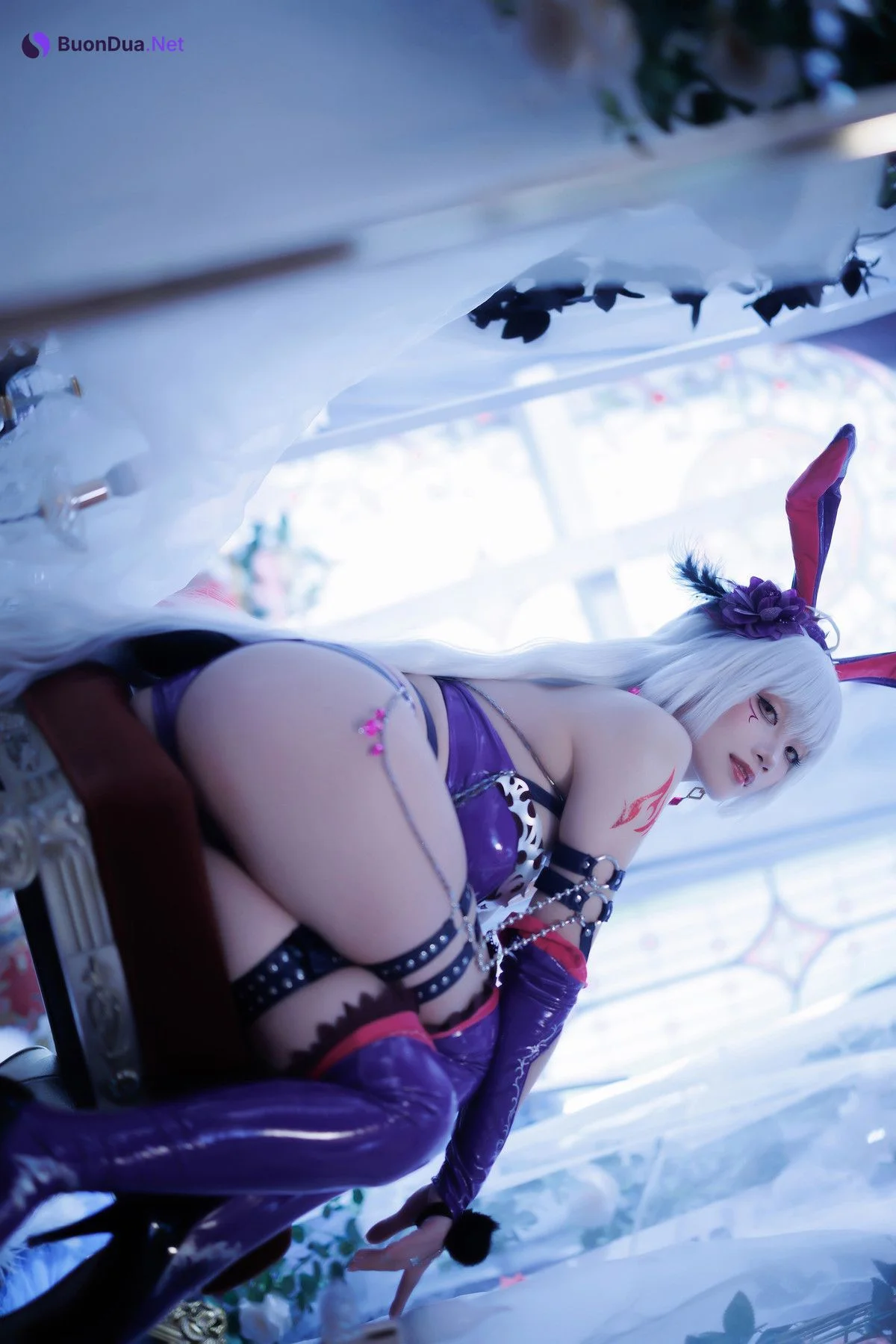 Cosplay Cien恩恩 黑贞兔女郎泳装 - Photo 6