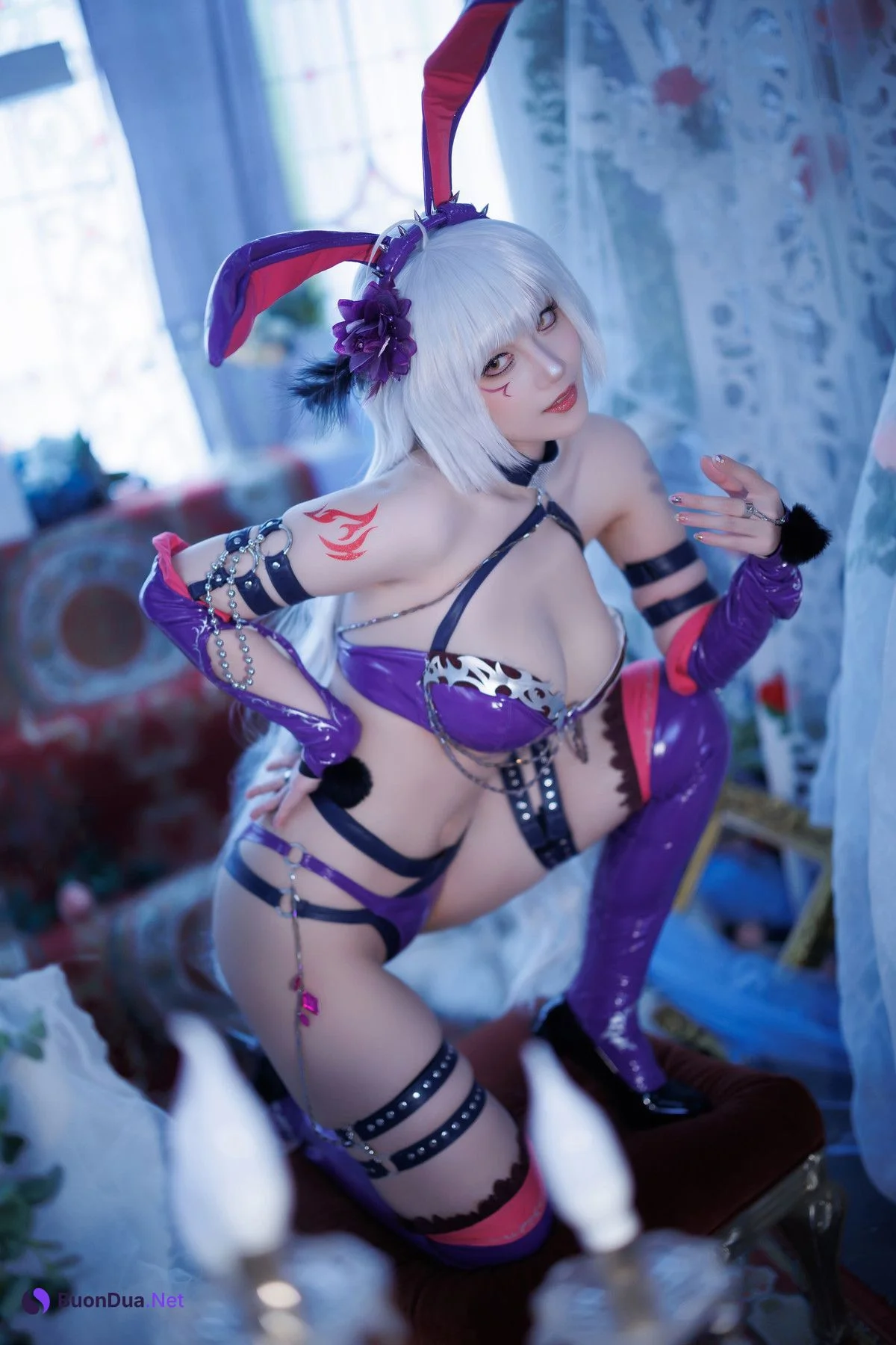 Cosplay Cien恩恩 黑贞兔女郎泳装 - Photo 8
