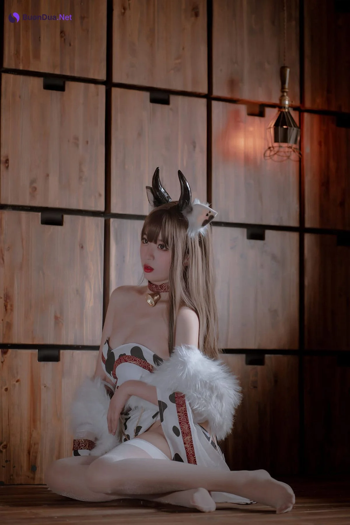 Cosplay 轩萧学姐 牛牛和服 Cow Cow - Photo 9