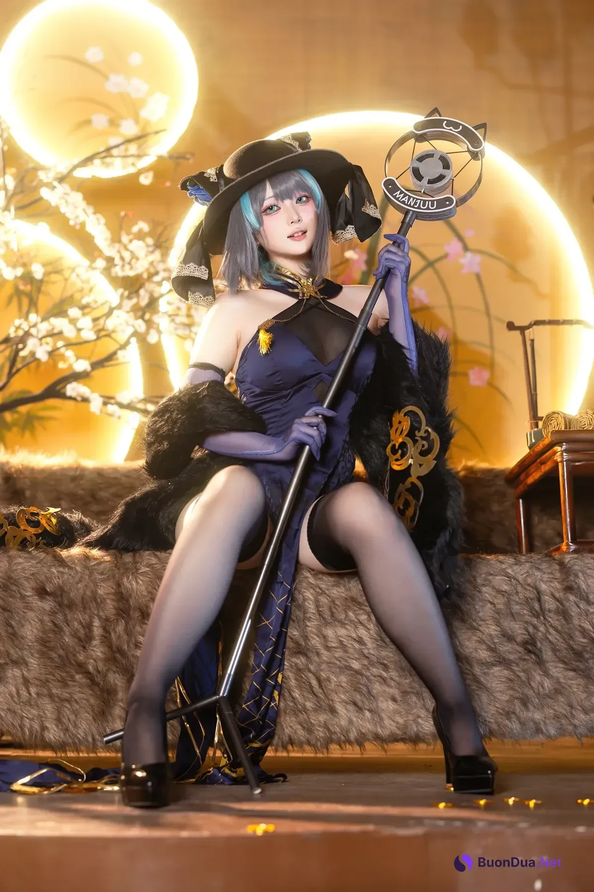 Cosplay 屿鱼 – 金装猫猫头 - Photo 4