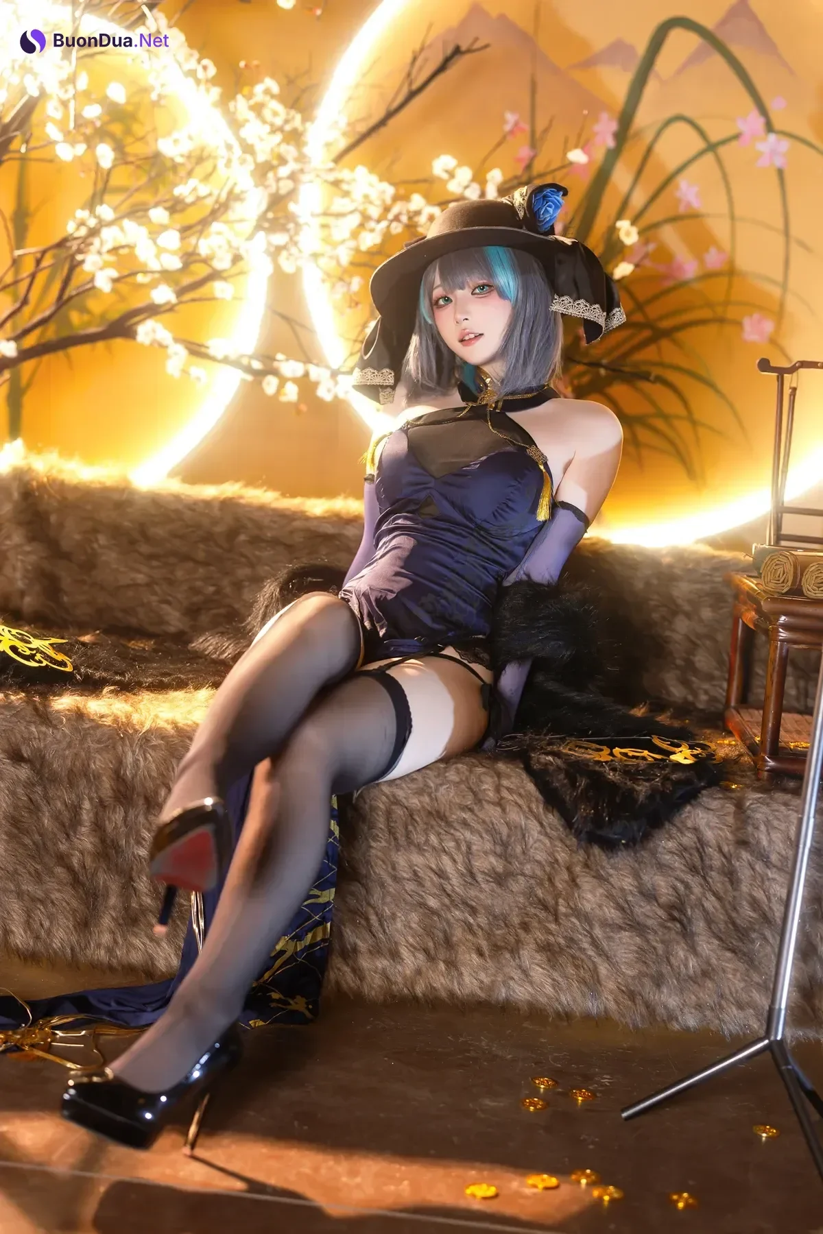 Cosplay 屿鱼 – 金装猫猫头 - Photo 6