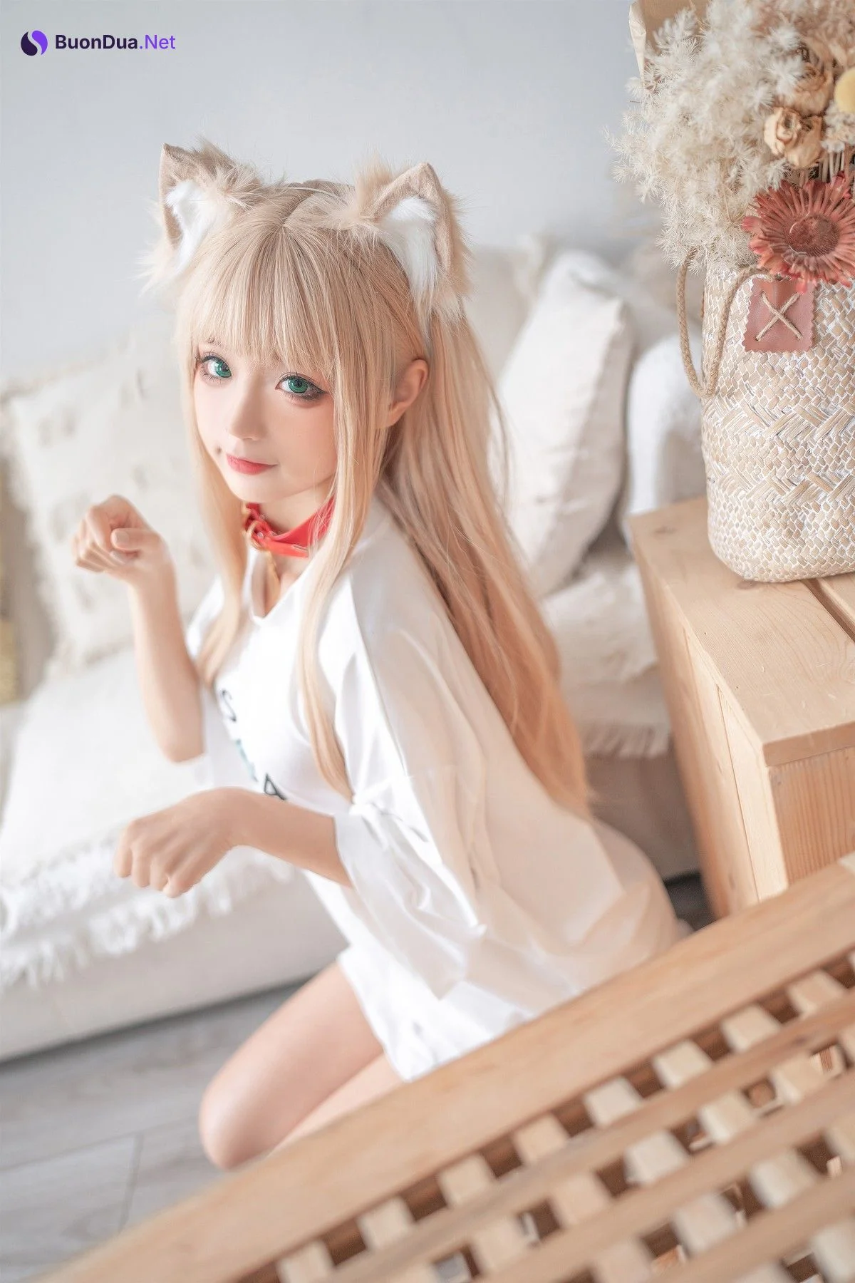 动漫博主蠢沫沫 Cosplay 黄豆粉 - Photo 2
