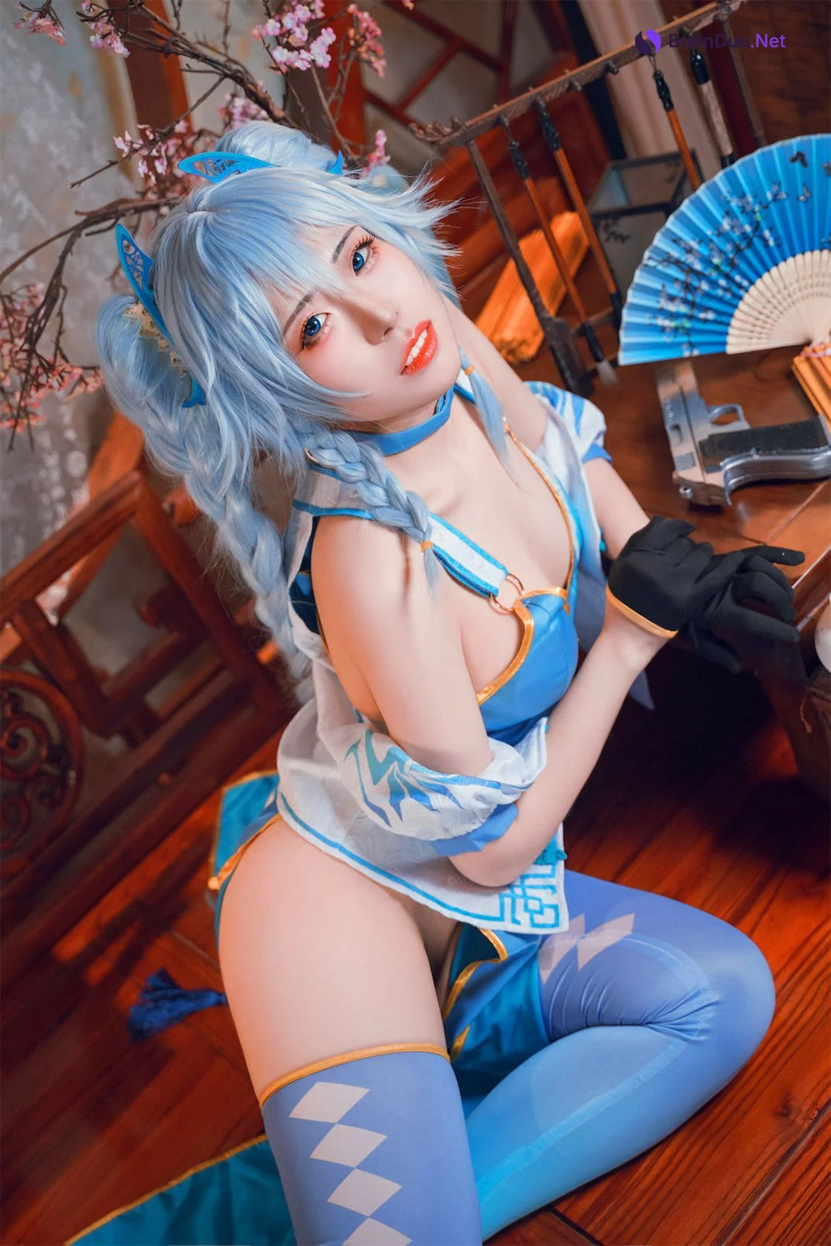 Cosplay 虎森森 少女前线 翠雀媚 - Photo 12