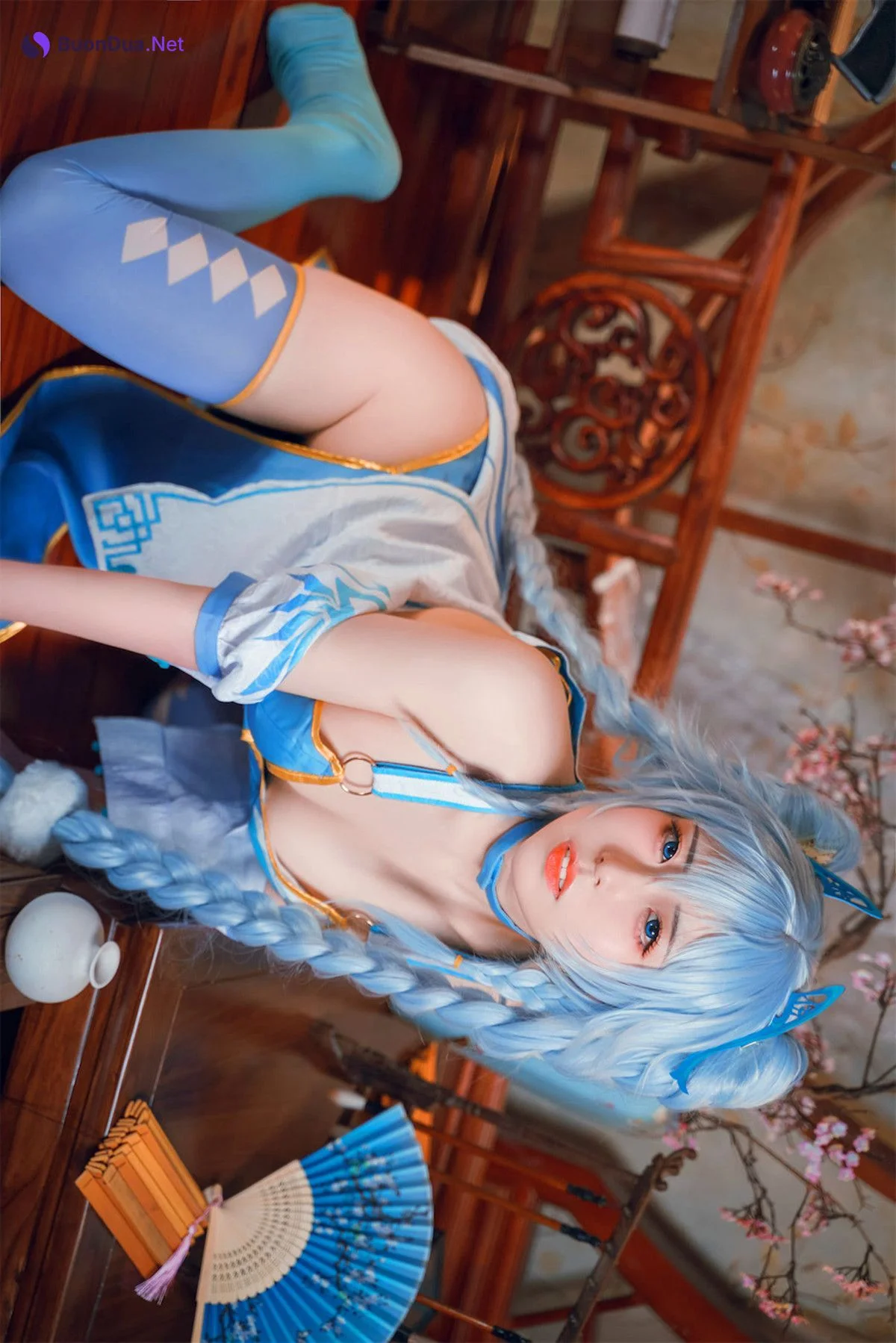 Cosplay 虎森森 少女前线 翠雀媚 - Photo 13