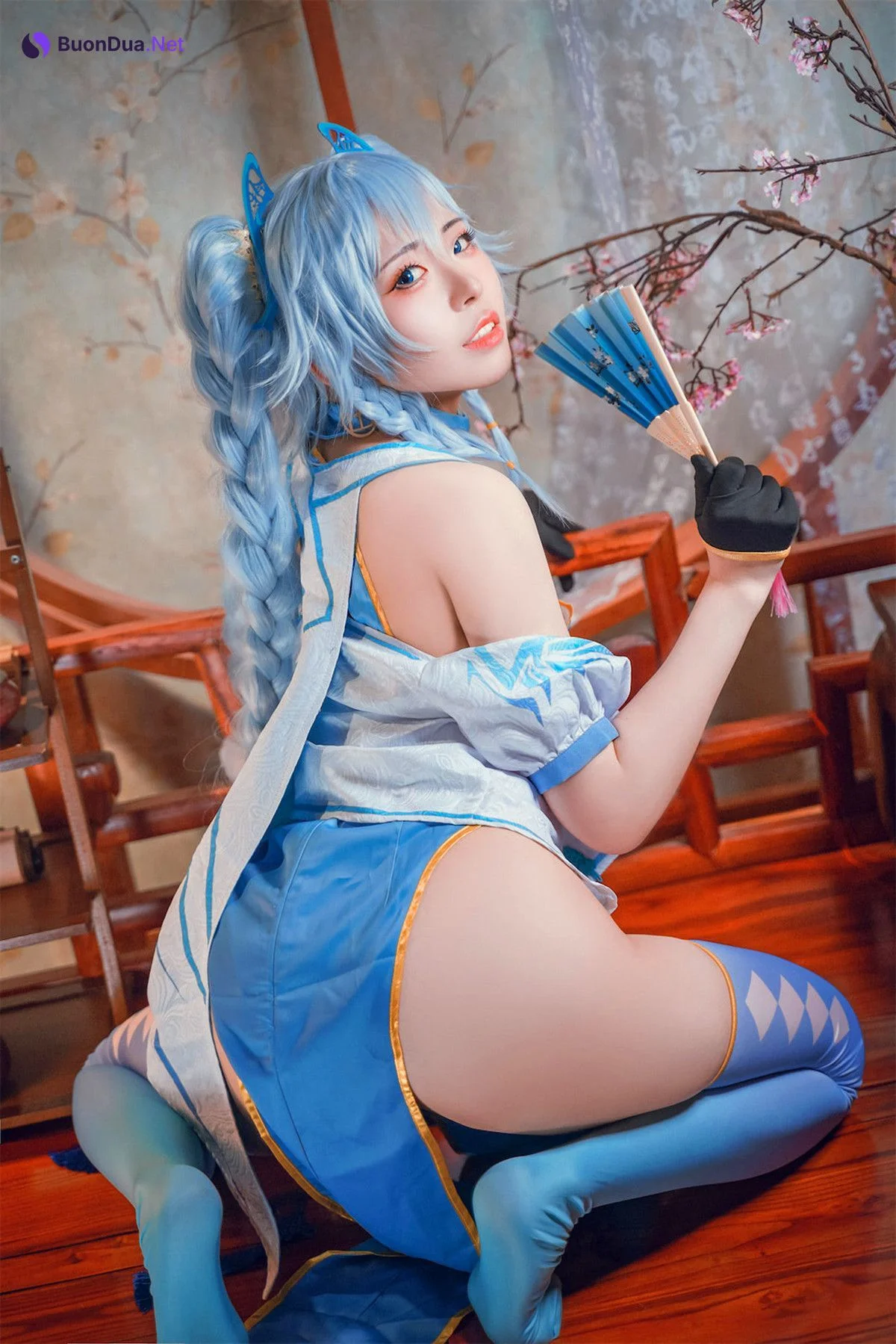 Cosplay 虎森森 少女前线 翠雀媚 - Photo 15