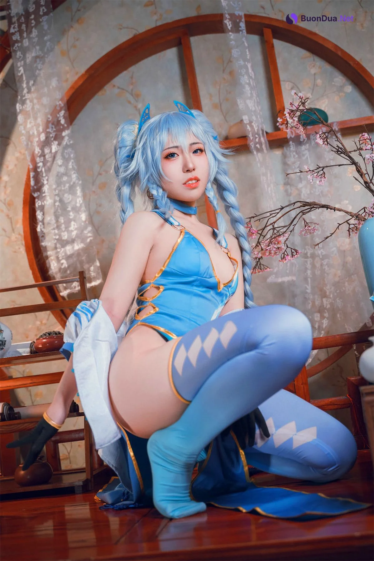 Cosplay 虎森森 少女前线 翠雀媚 - Photo 18