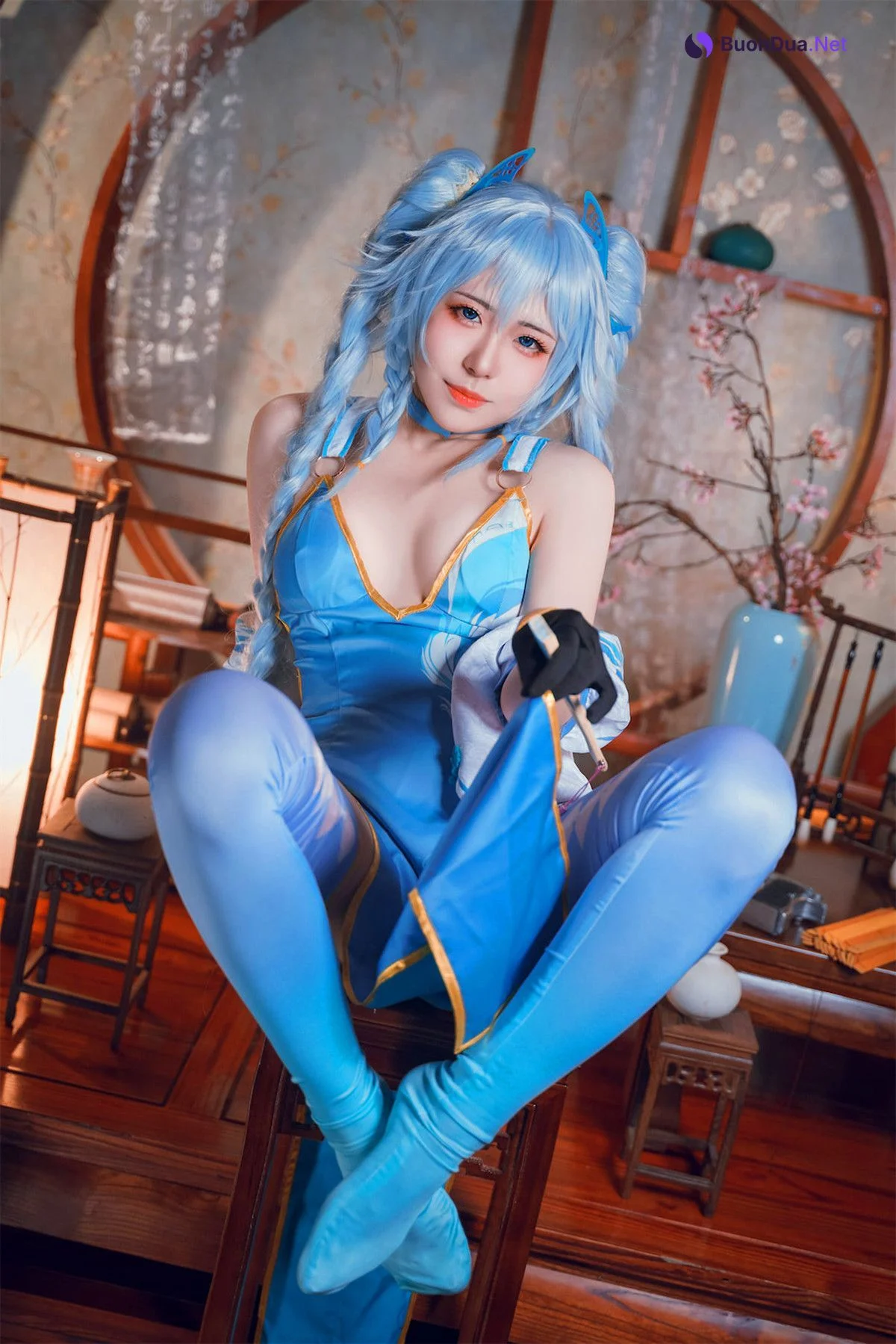 Cosplay 虎森森 少女前线 翠雀媚 - Photo 2