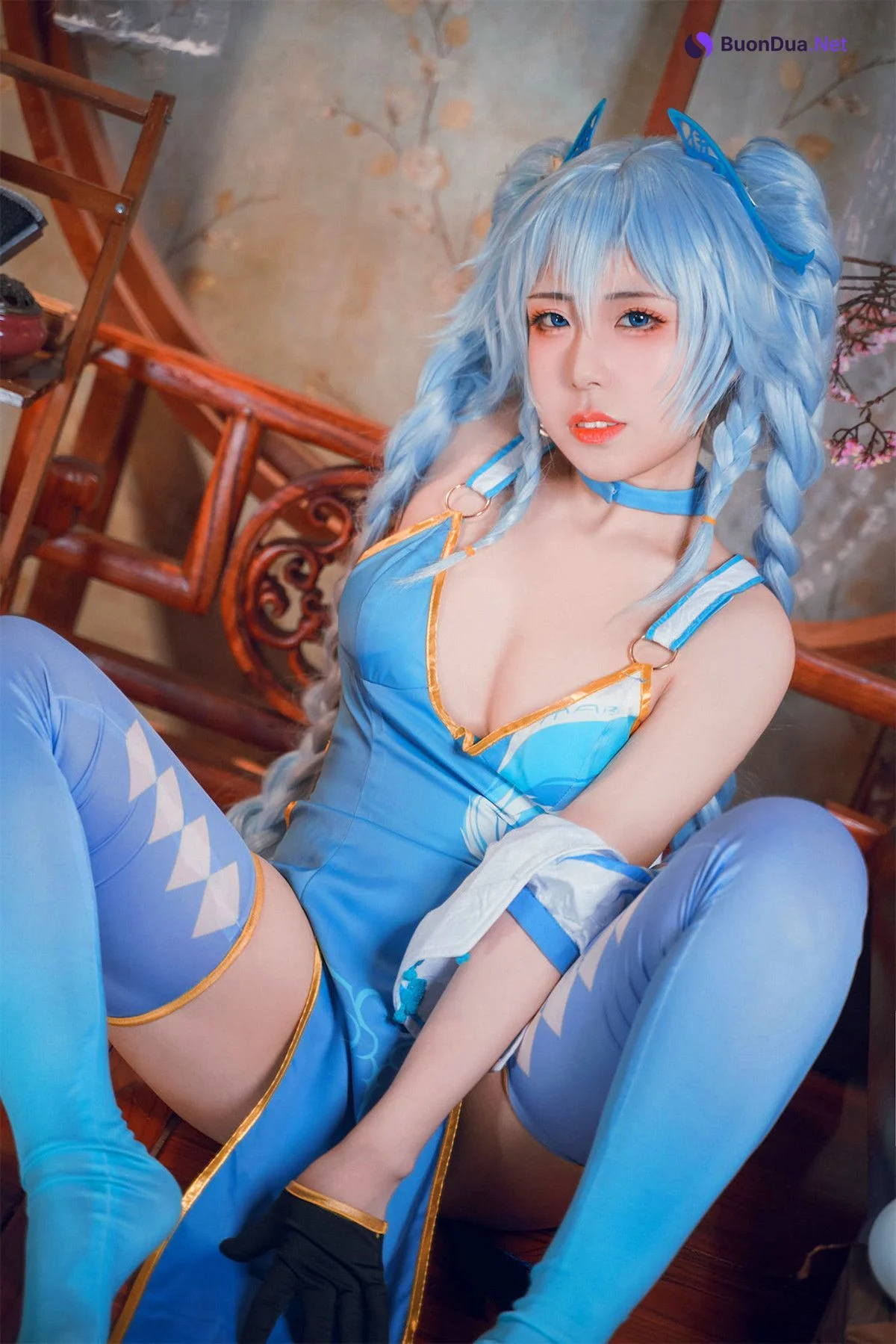 Cosplay 虎森森 少女前线 翠雀媚 - Photo 20