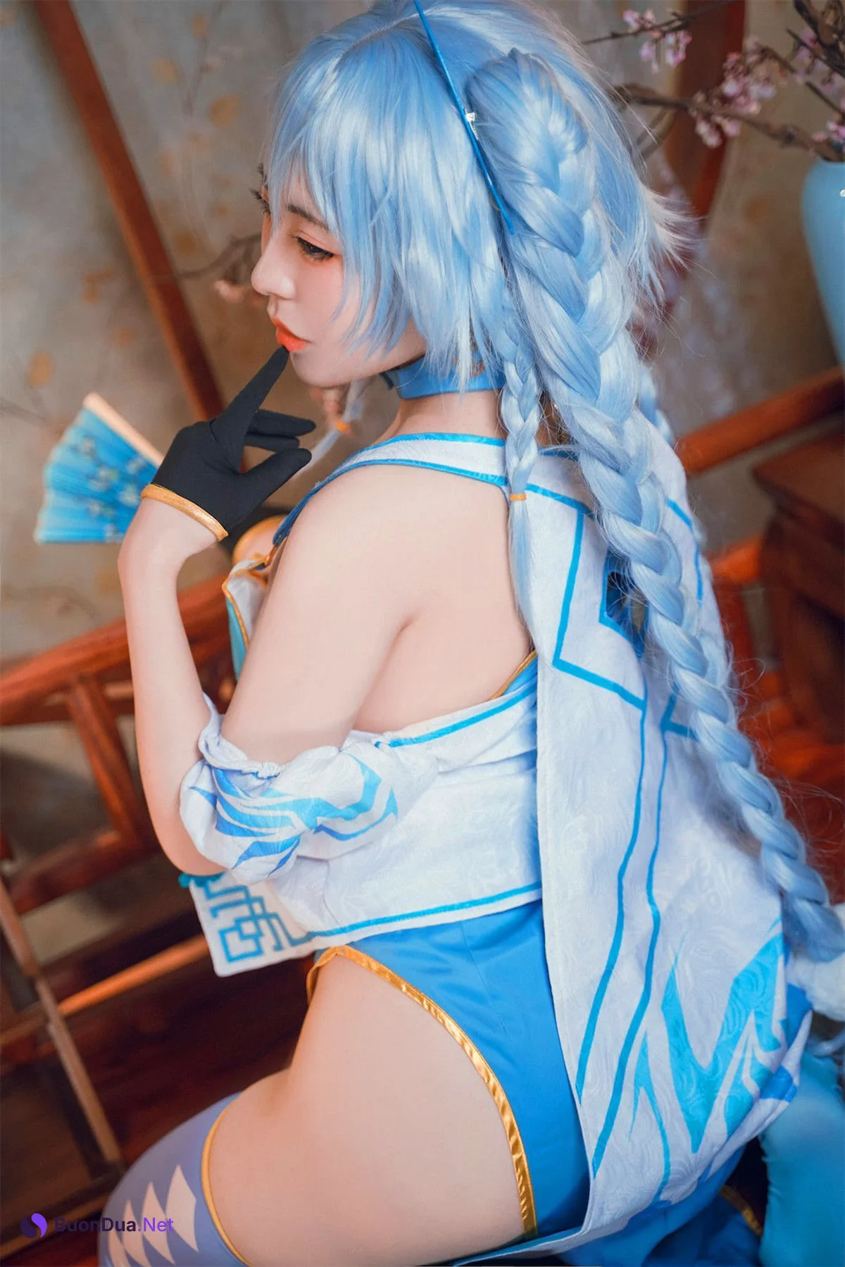 Cosplay 虎森森 少女前线 翠雀媚 - Photo 4