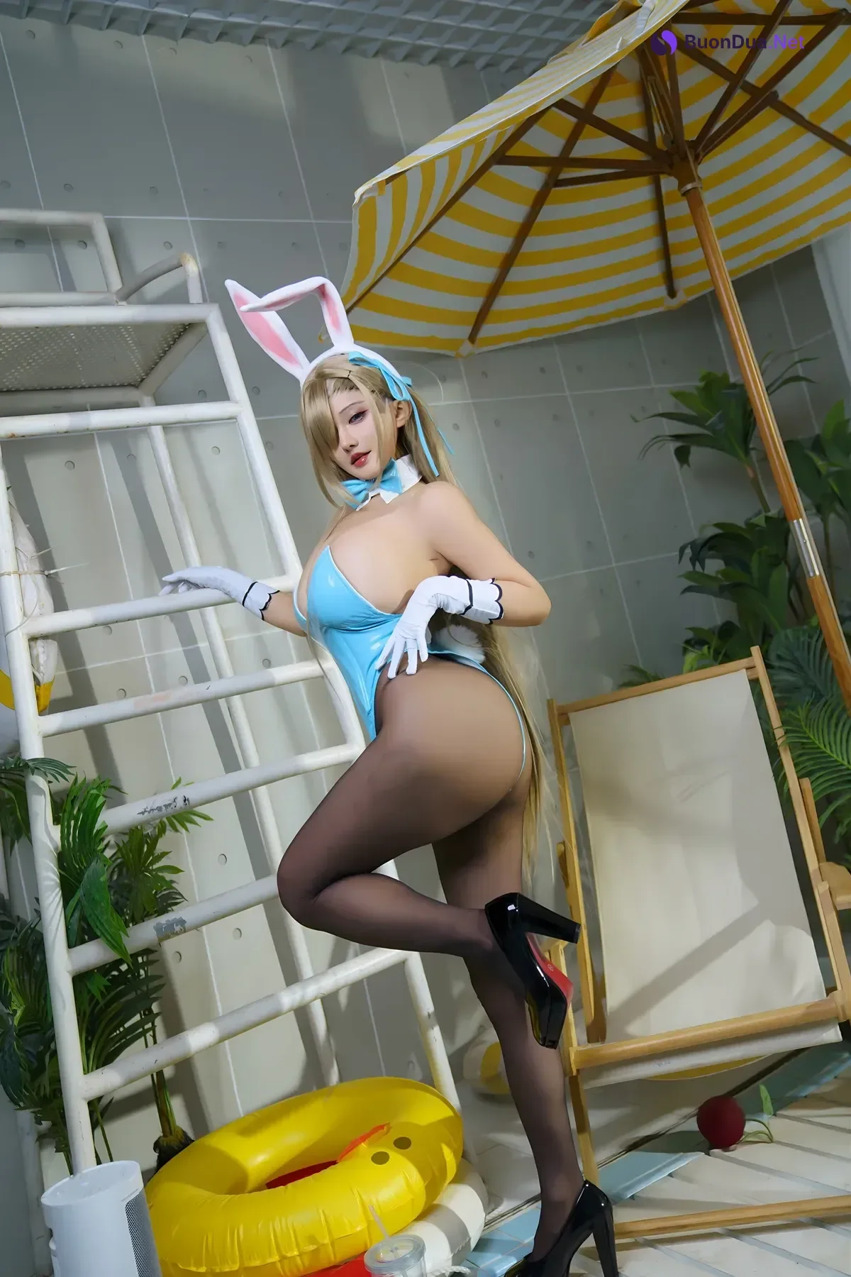 Cosplay 虎牙古阿扎 – 明日奈兔女郎 - Photo 19