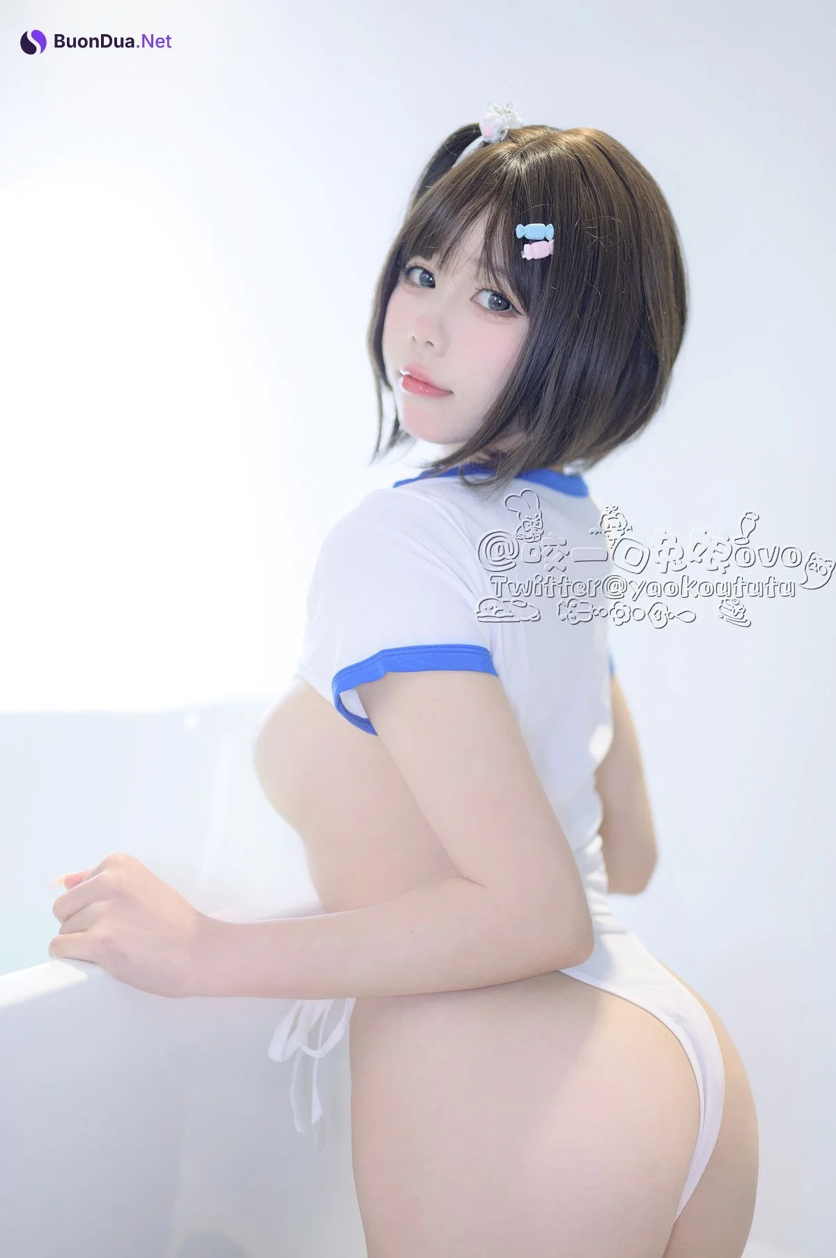Cosplay 黏黏团子兔 纯白欲缸 - Photo 20