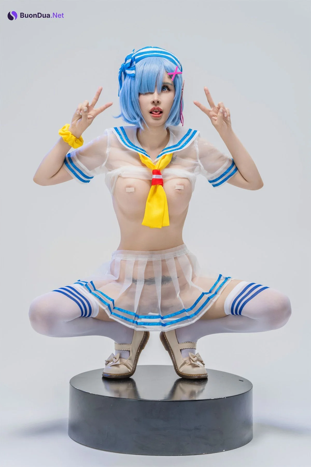 Cosplay 鹿八岁 从零开始的异世界生活 蕾姆 - Photo 20