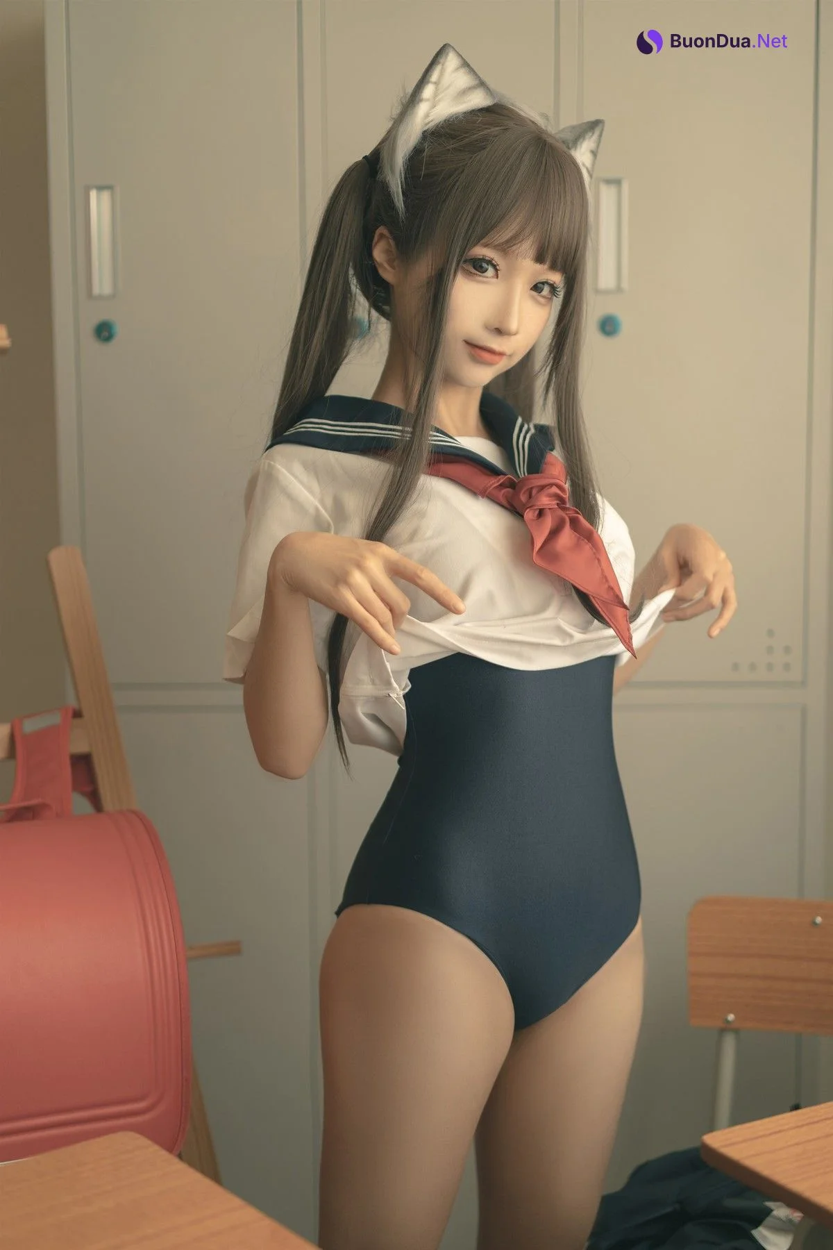 蠢沫沫 Cosplay 放学后 - Photo 10
