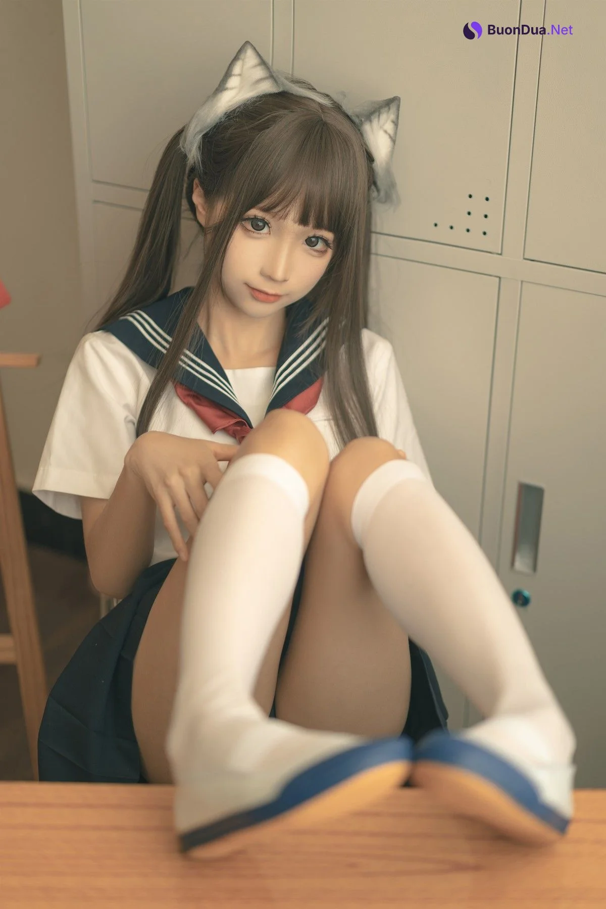 蠢沫沫 Cosplay 放学后 - Photo 2
