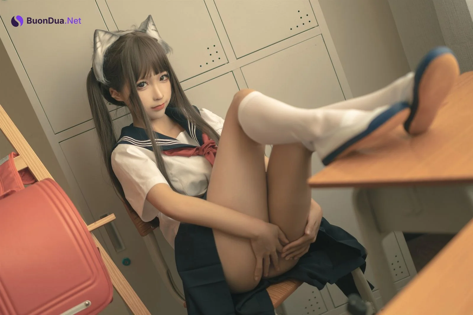 蠢沫沫 Cosplay 放学后 - Photo 3