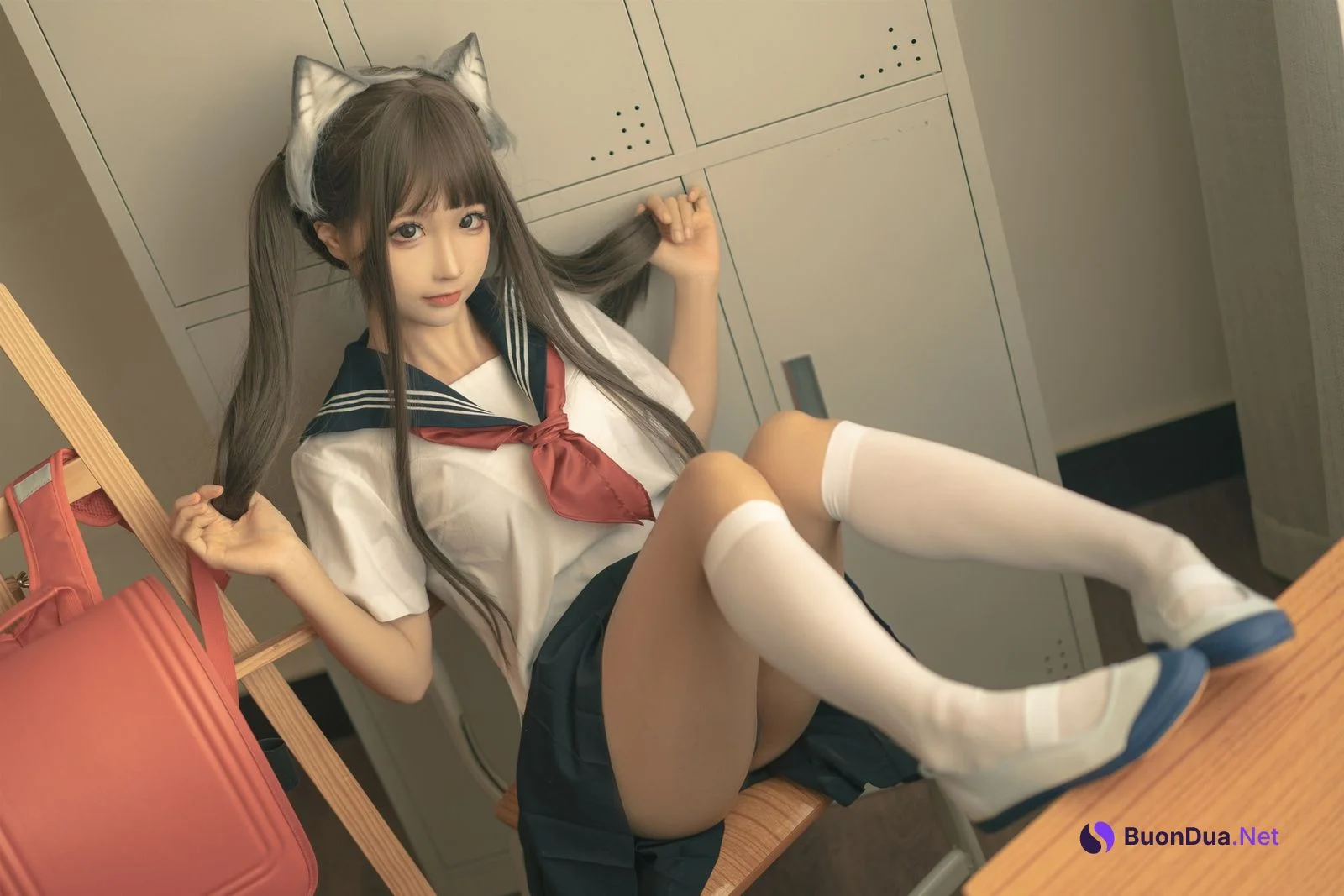 蠢沫沫 Cosplay 放学后 - Photo 4