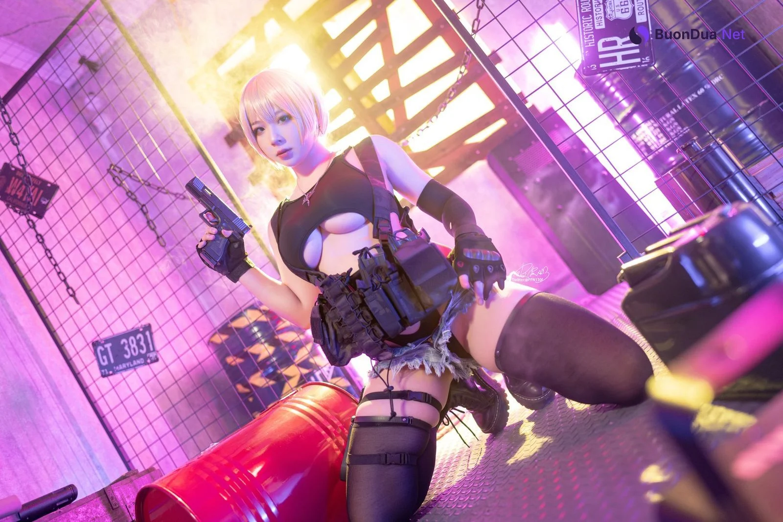 Cosplay 皮皮奶可可爱了啦 战术背心 - Photo 12