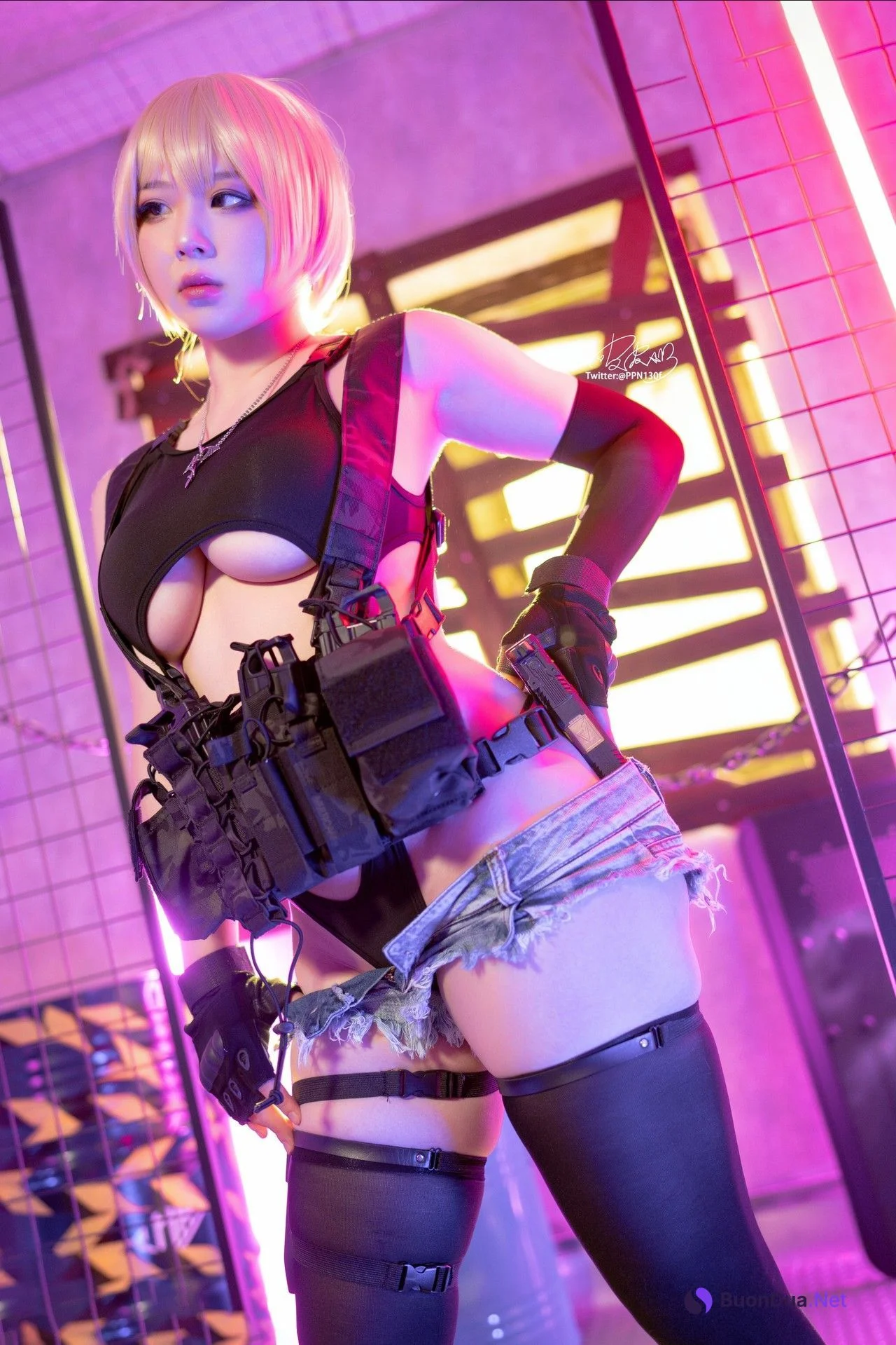 Cosplay 皮皮奶可可爱了啦 战术背心 - Photo 16