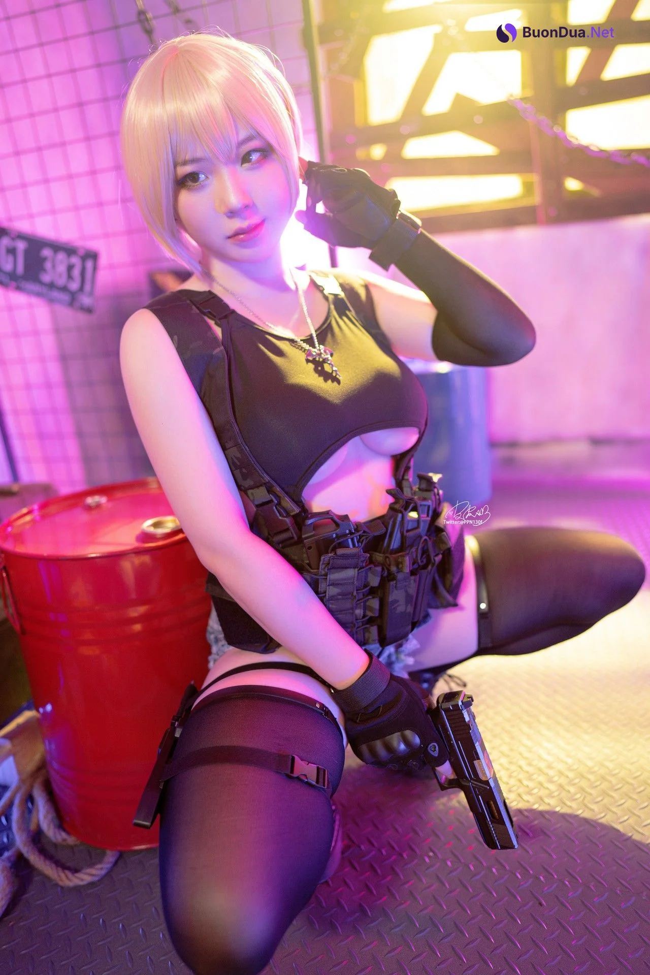 Cosplay 皮皮奶可可爱了啦 战术背心 - Photo 20