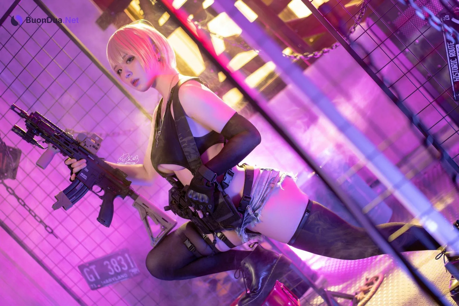 Cosplay 皮皮奶可可爱了啦 战术背心 - Photo 3