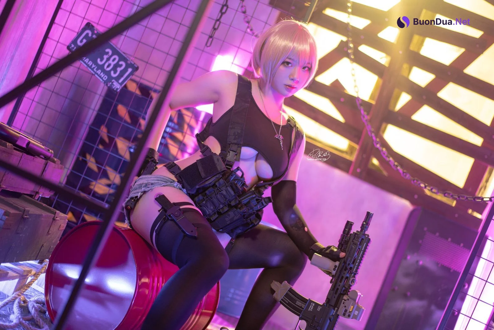 Cosplay 皮皮奶可可爱了啦 战术背心 - Photo 5