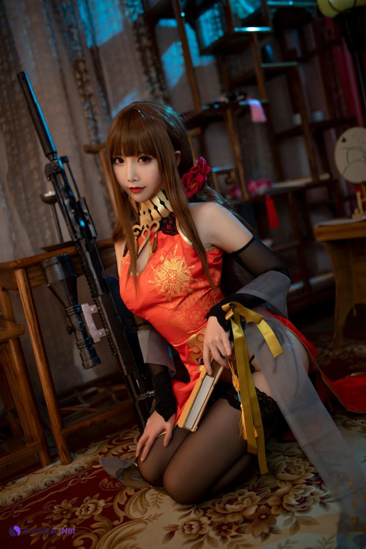 Cosplay 面饼仙儿 DSR50 红牡丹 - Photo 19