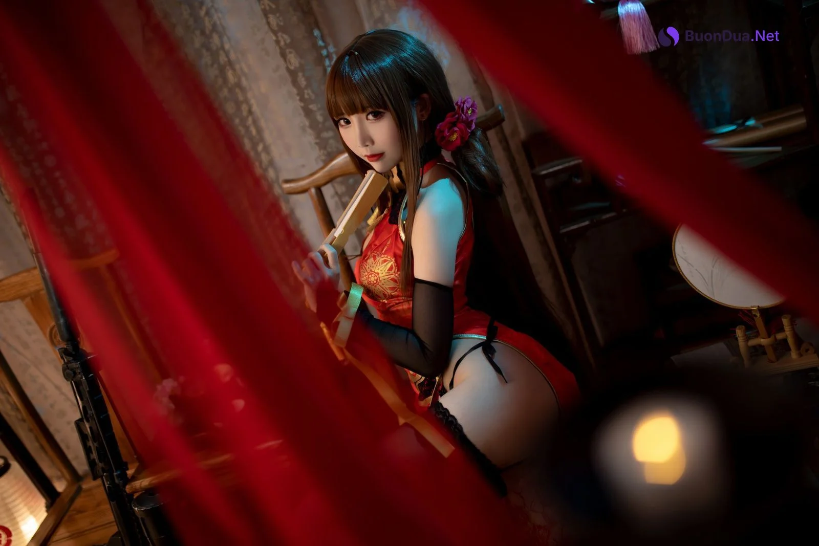 Cosplay 面饼仙儿 DSR50 红牡丹 - Photo 2