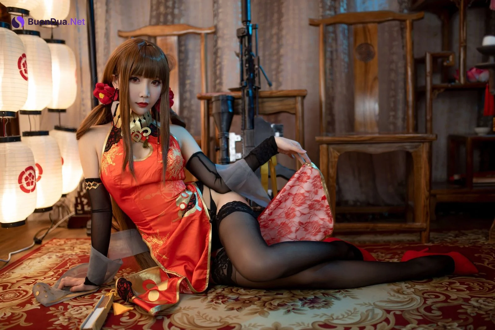 Cosplay 面饼仙儿 DSR50 红牡丹 - Photo 20