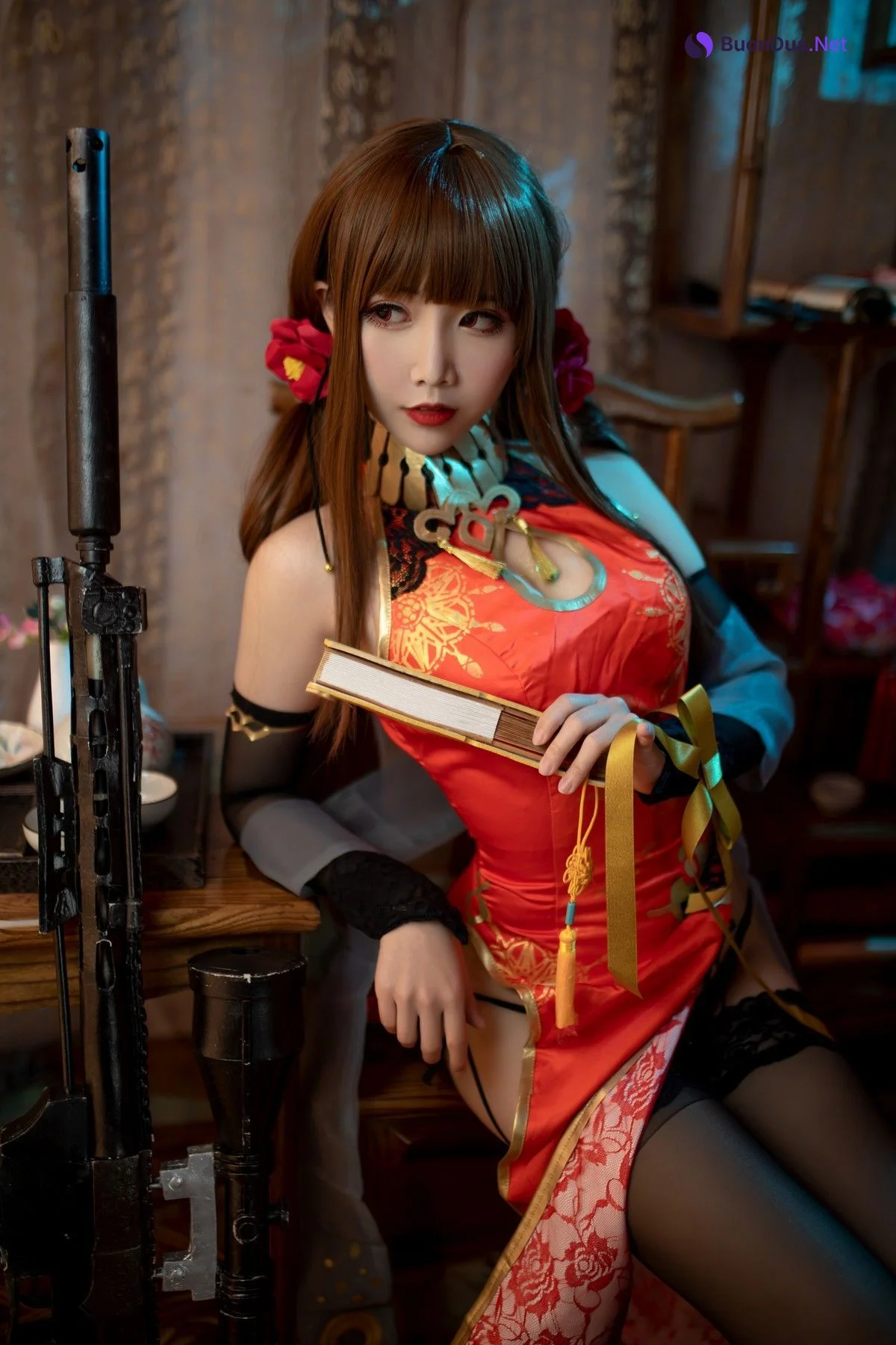 Cosplay 面饼仙儿 DSR50 红牡丹 - Photo 8